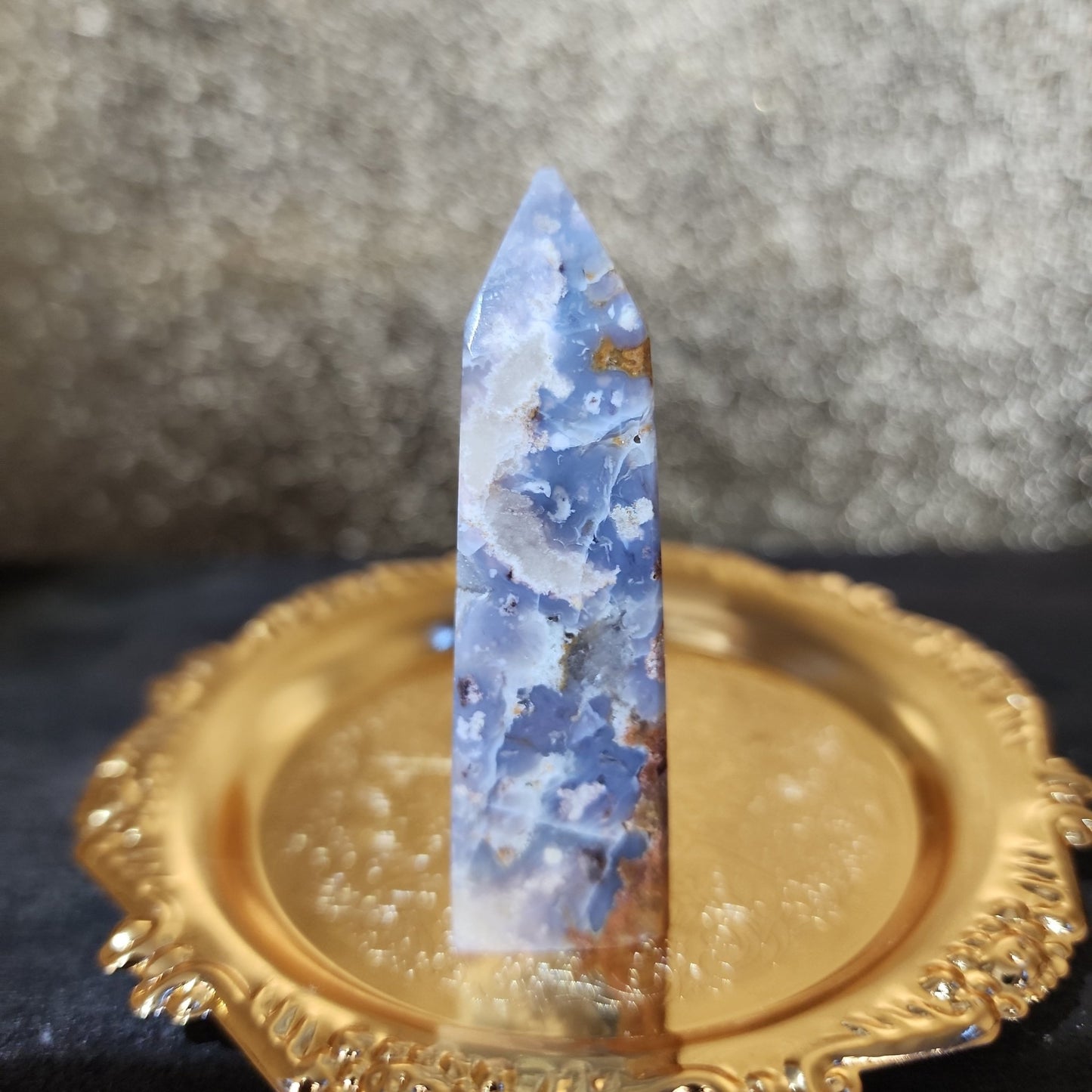 Blue Agate Tower - MagicBox Crystals