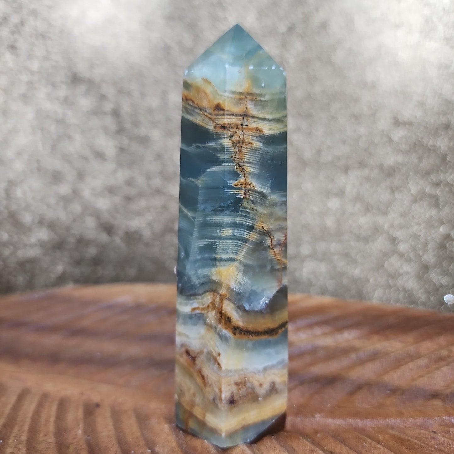 Blue Onyx Tower - MagicBox Crystals
