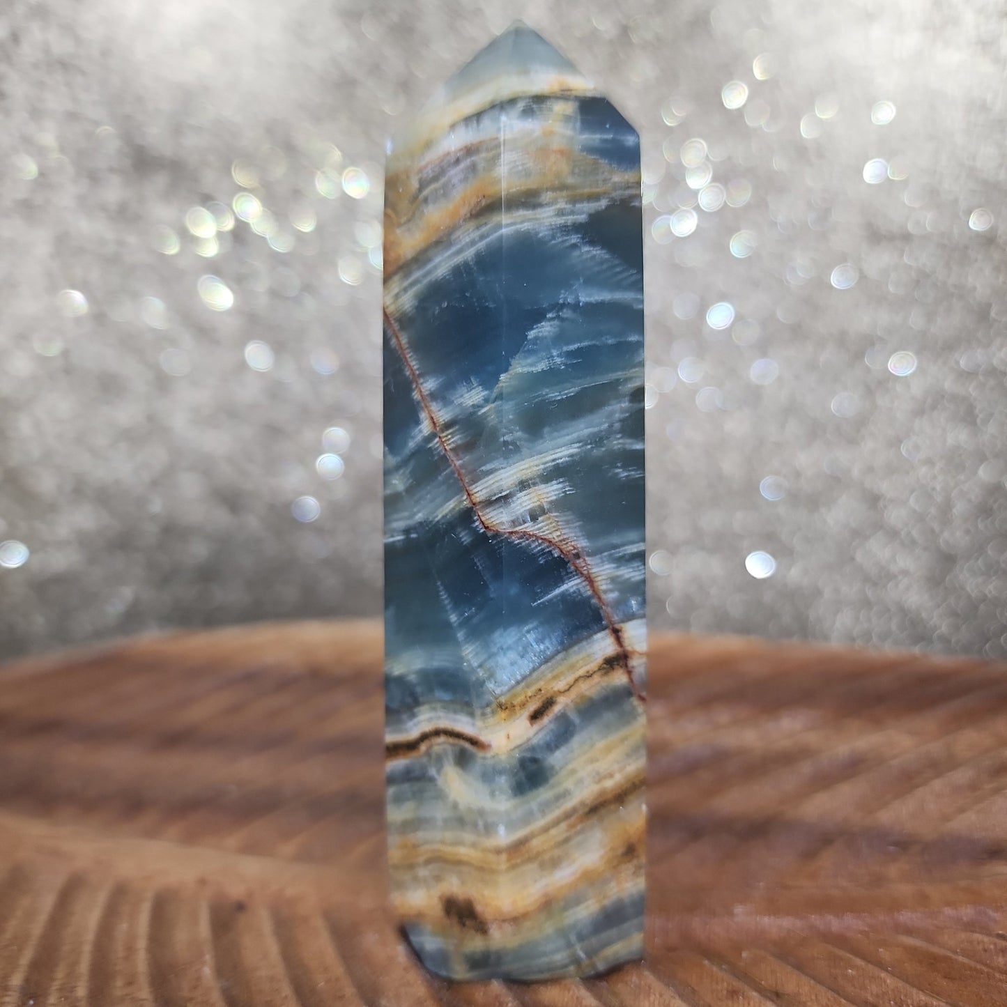 Blue Onyx Tower - MagicBox Crystals