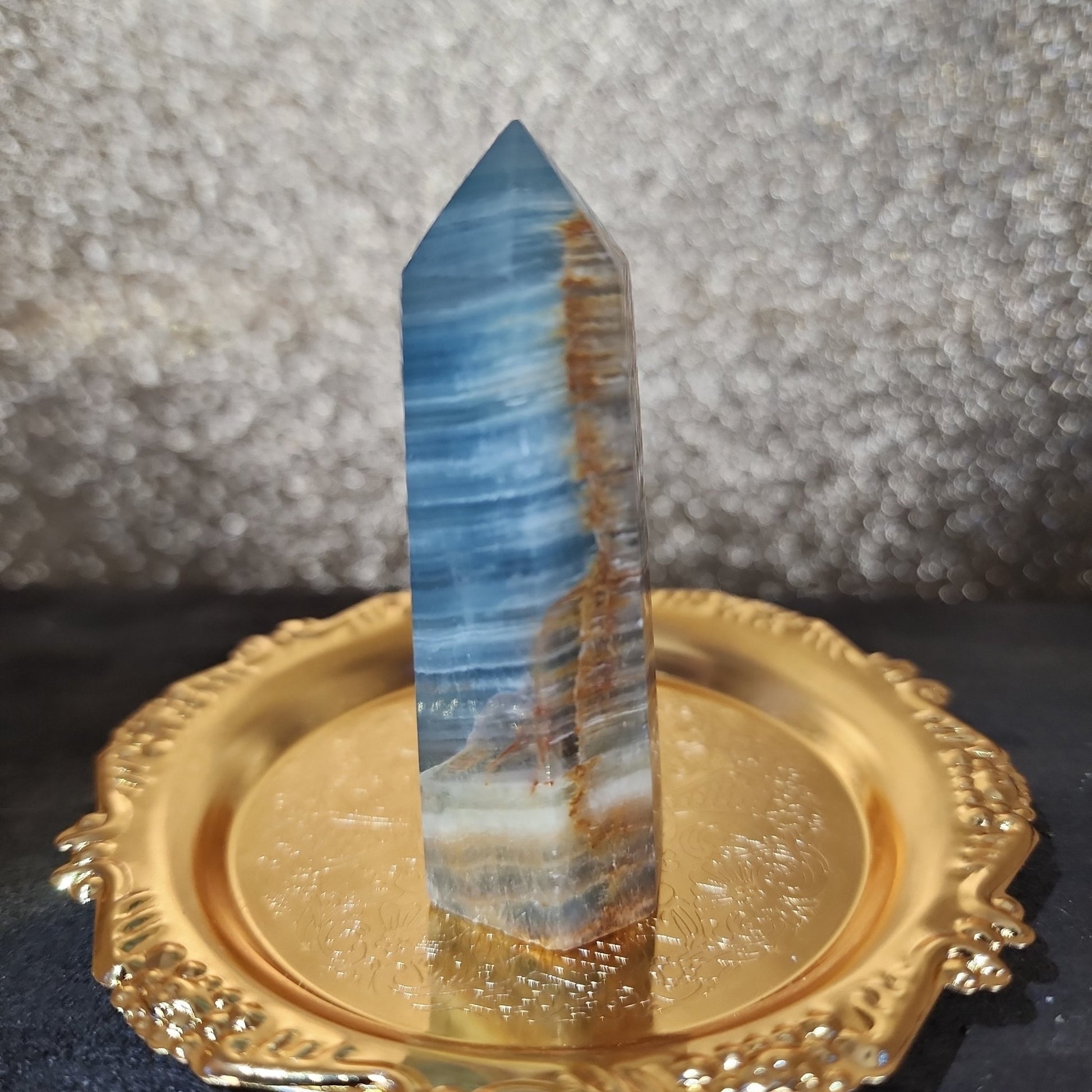 Blue Onyx Tower - MagicBox Crystals