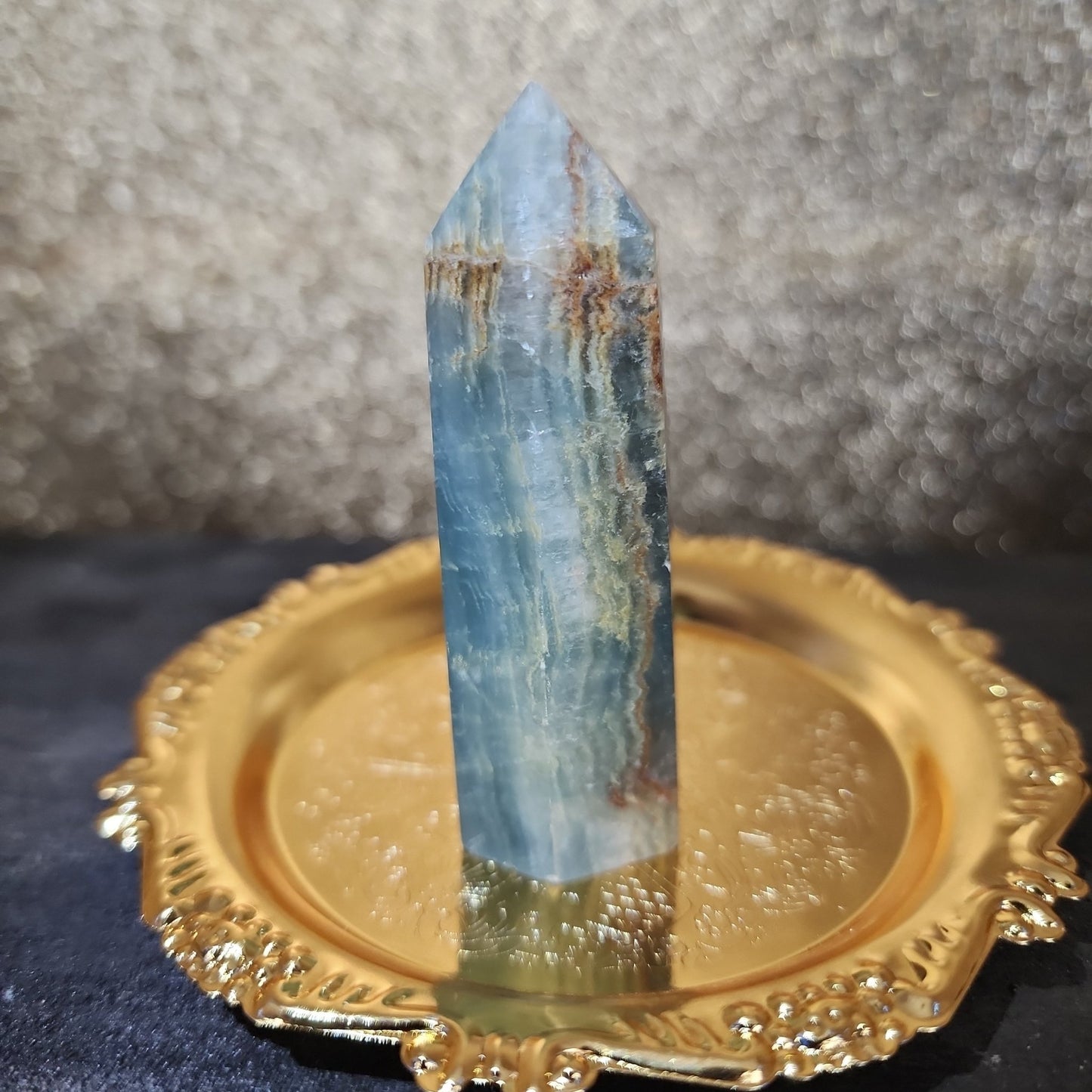 Blue Onyx Tower - MagicBox Crystals