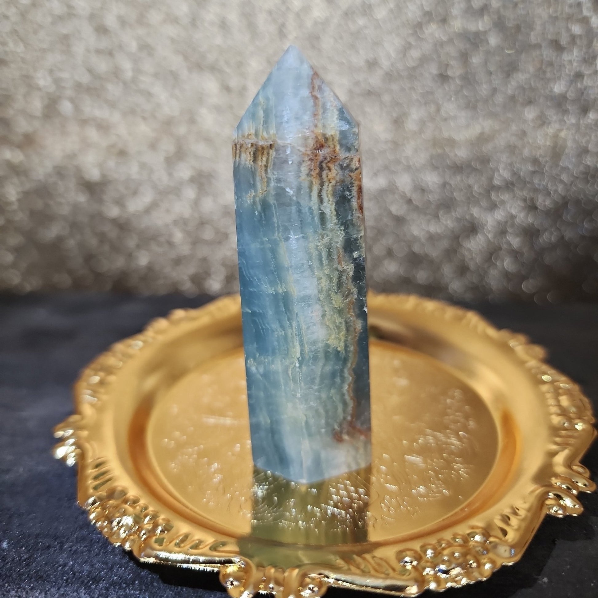Blue Onyx Tower - MagicBox Crystals