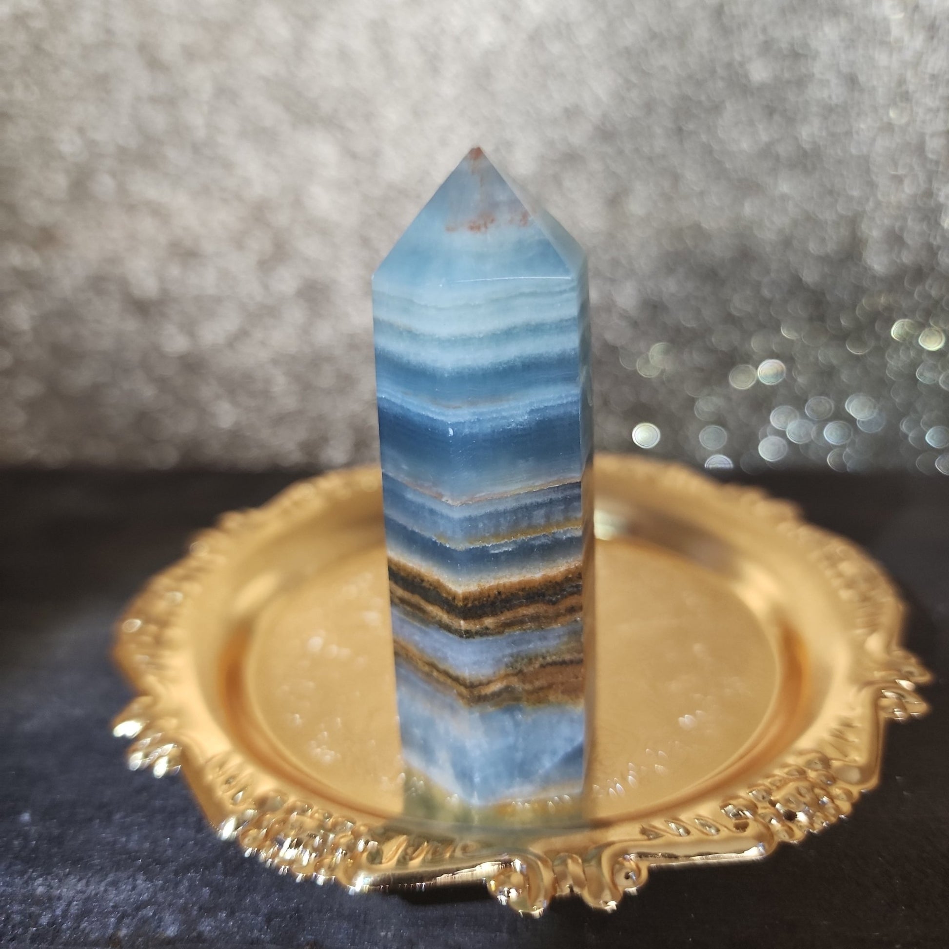 Blue Onyx Tower - MagicBox Crystals