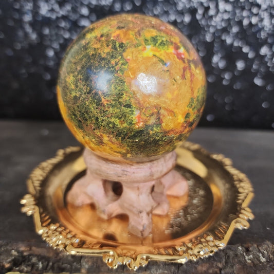 Bumblebee Jasper Sphere