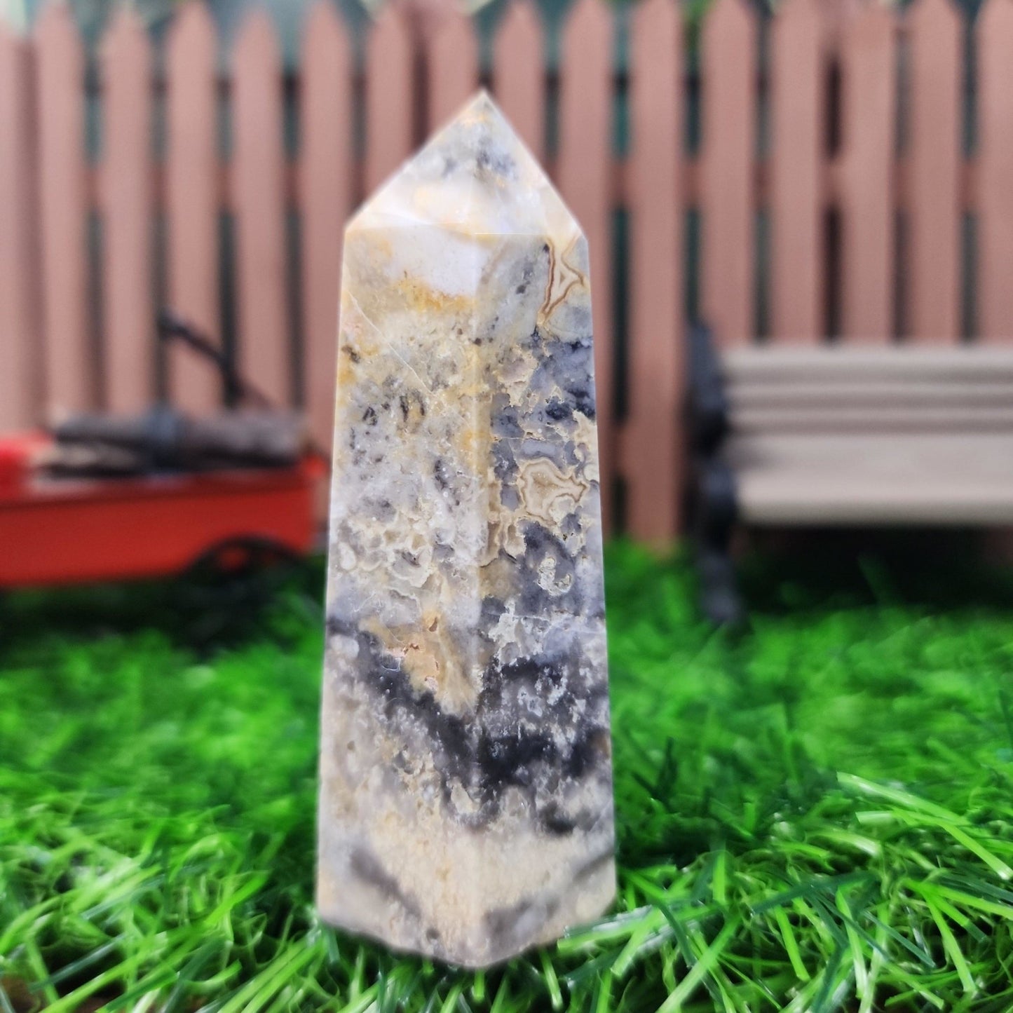 Bummblebee Jasper Tower - MagicBox Crystals