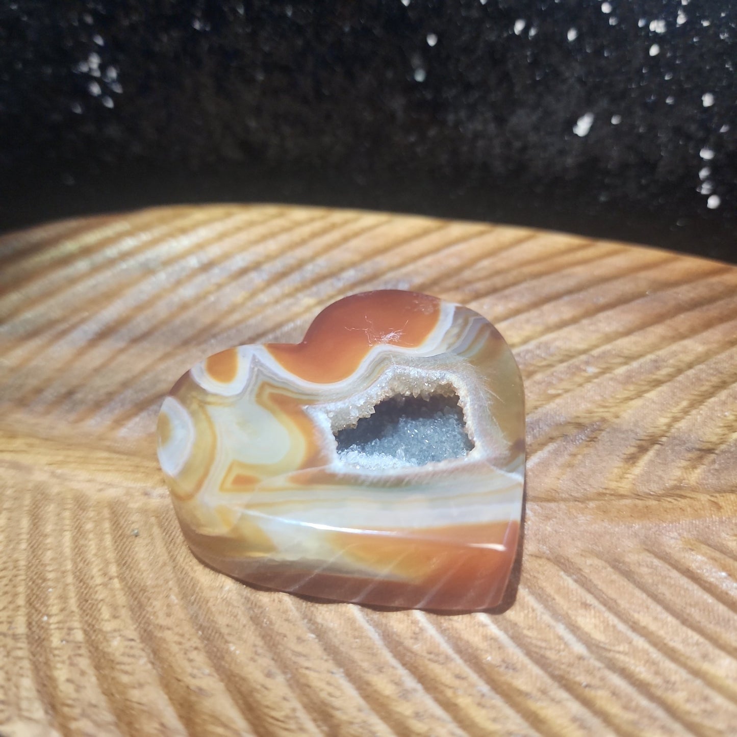 Carnelian Agate Heart - MagicBox Crystals