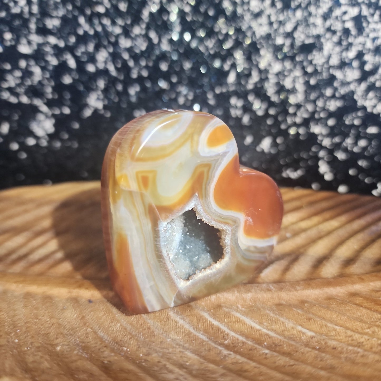 Carnelian Agate Heart - MagicBox Crystals