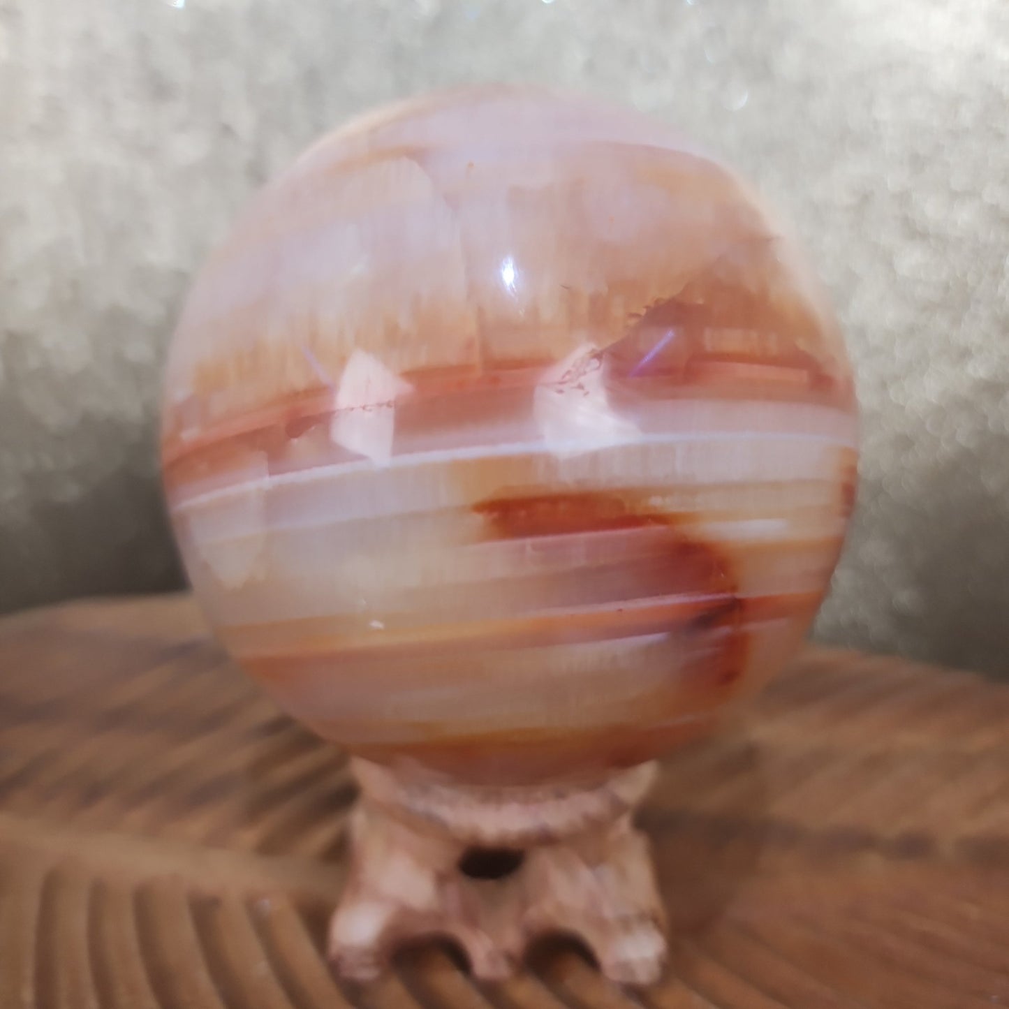 Carnelian Agate Sphere - MagicBox Crystals