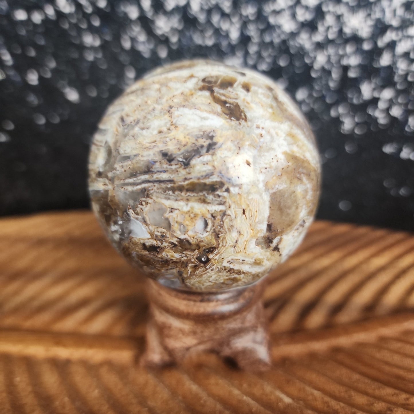 Chocolate Calcite Agate Sphere - MagicBox Crystals