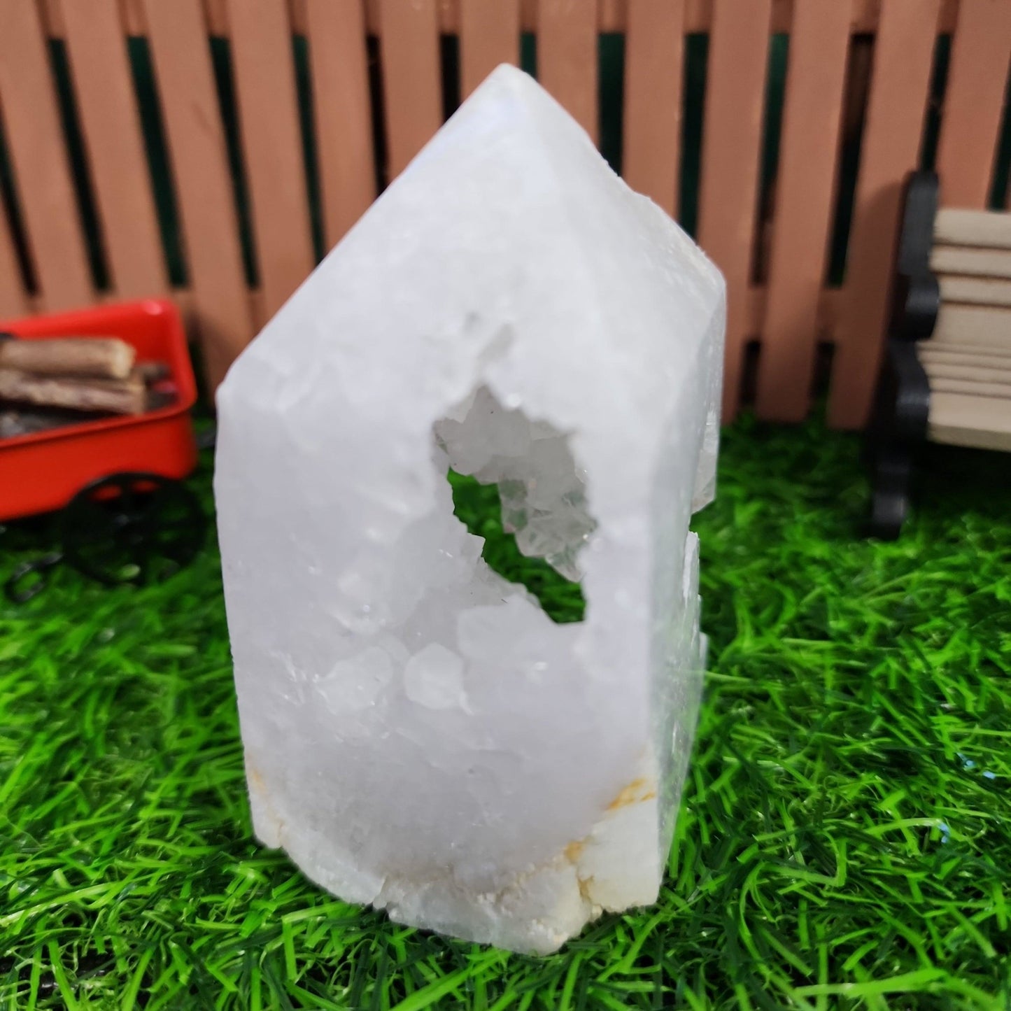 Clear Quartz Druzy House - MagicBox Crystals