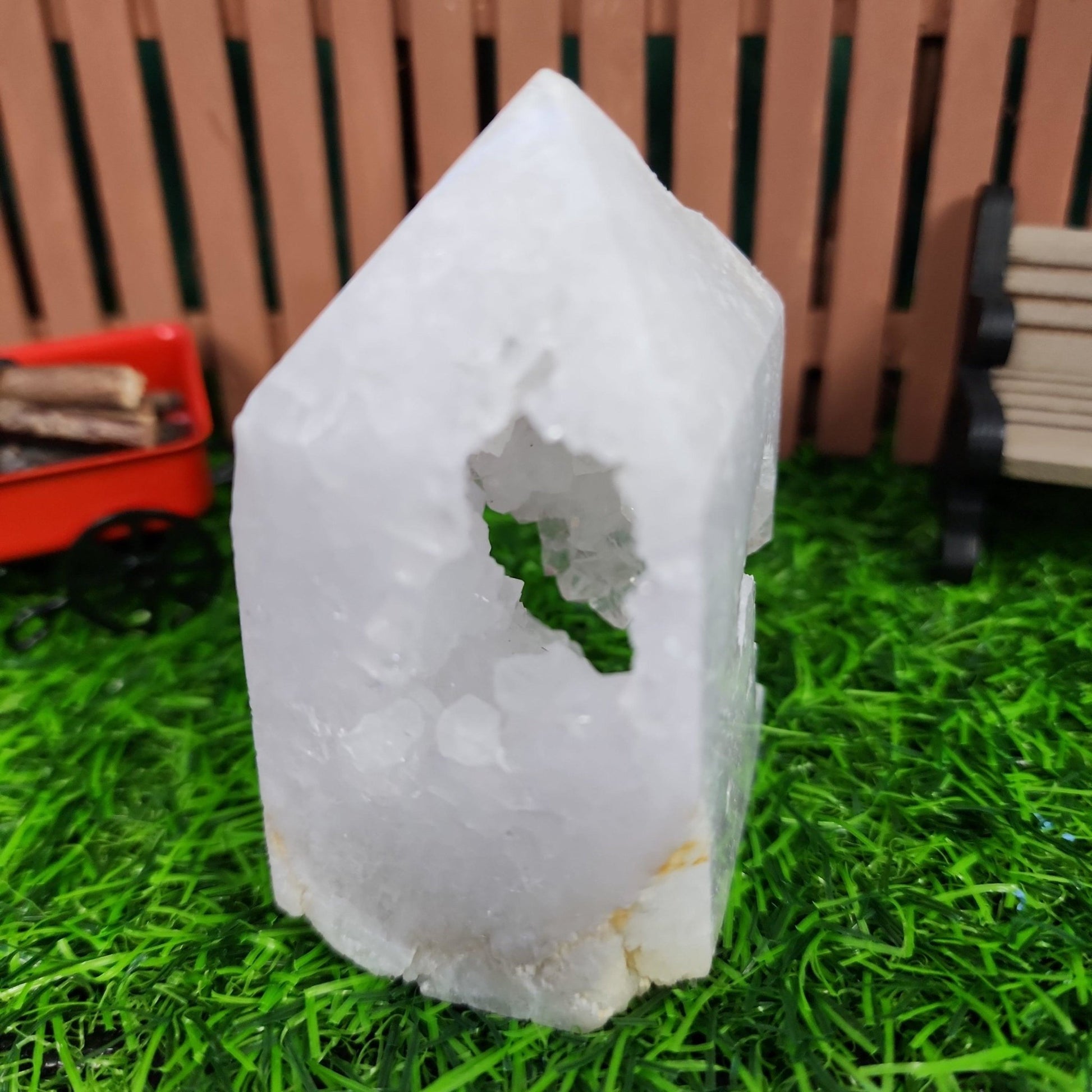 Clear Quartz Druzy House - MagicBox Crystals
