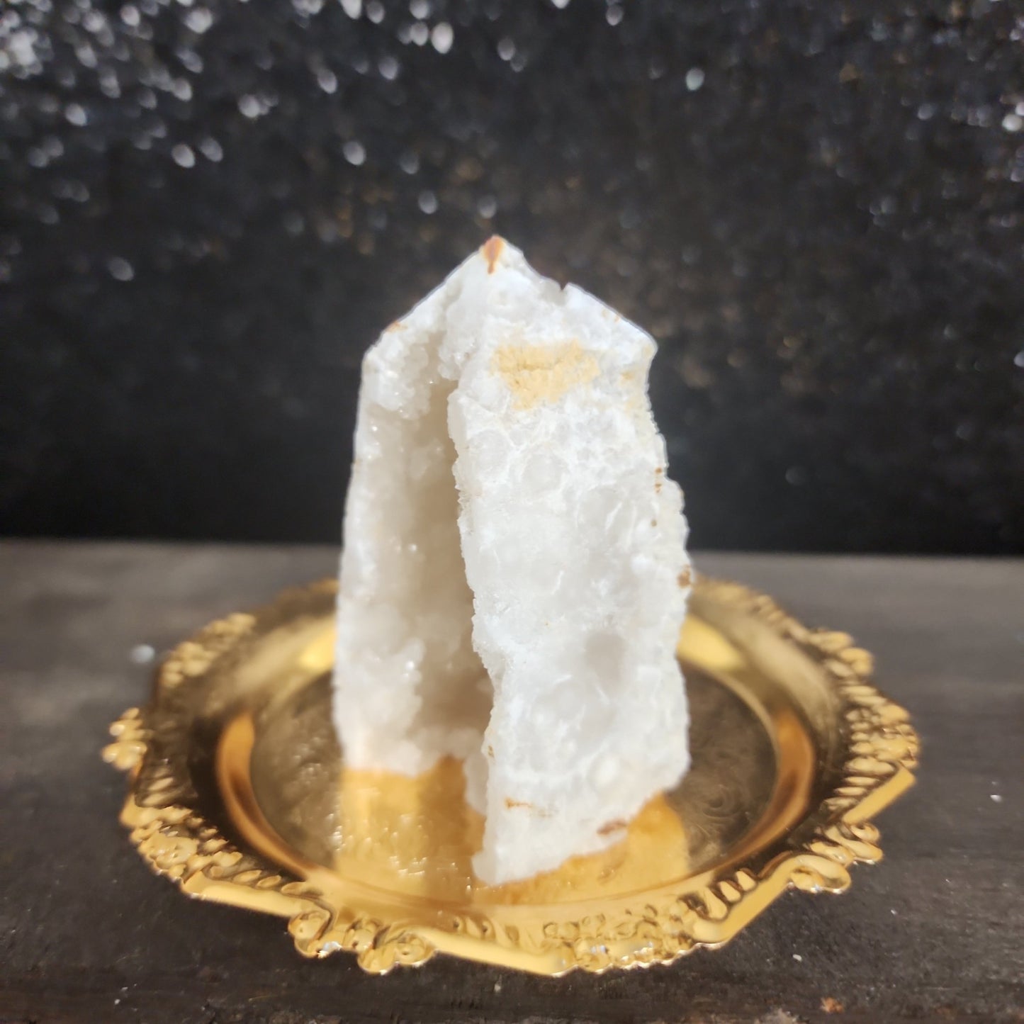 Clear Quartz Druzy House
