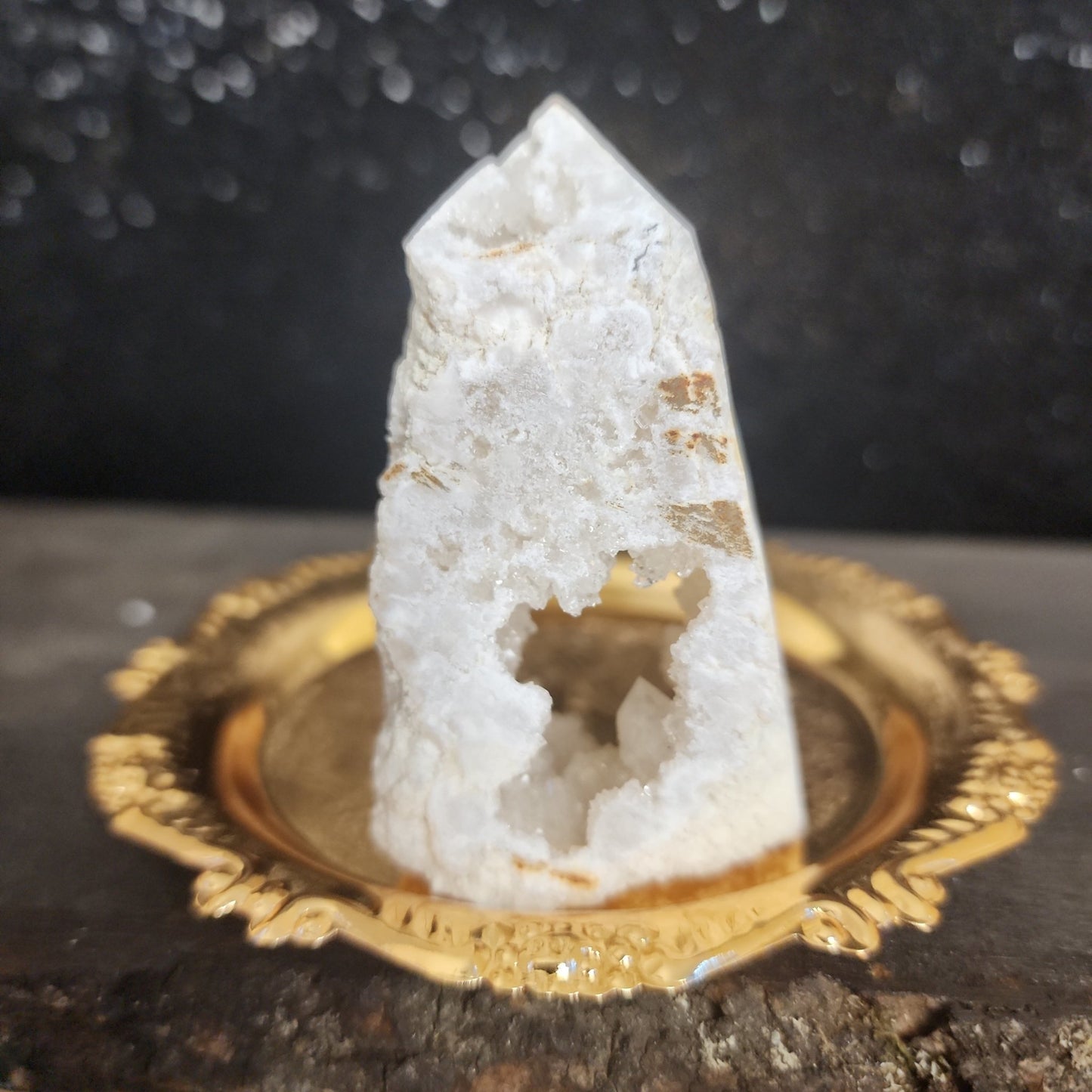 Clear Quartz Druzy House