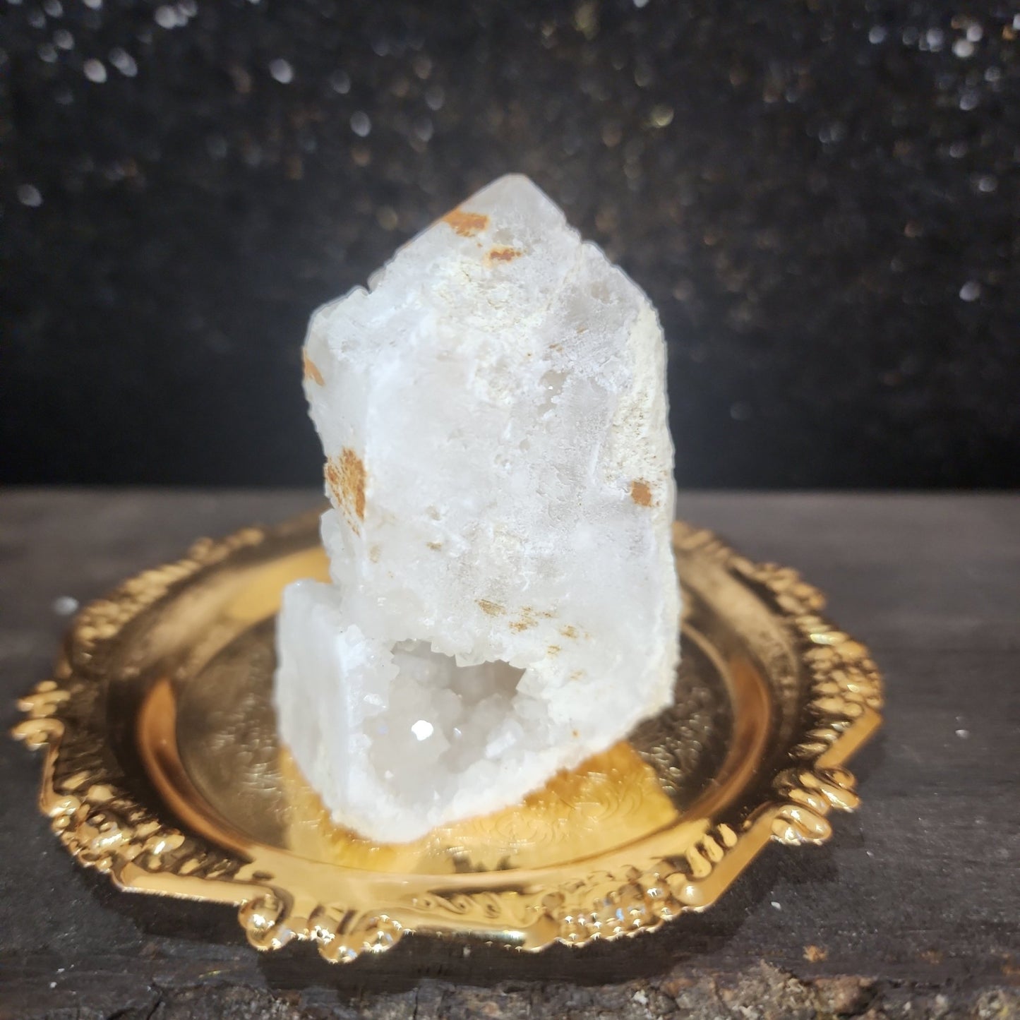 Clear Quartz Druzy House
