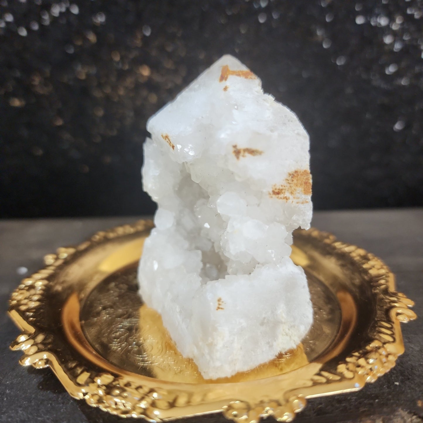 Clear Quartz Druzy House