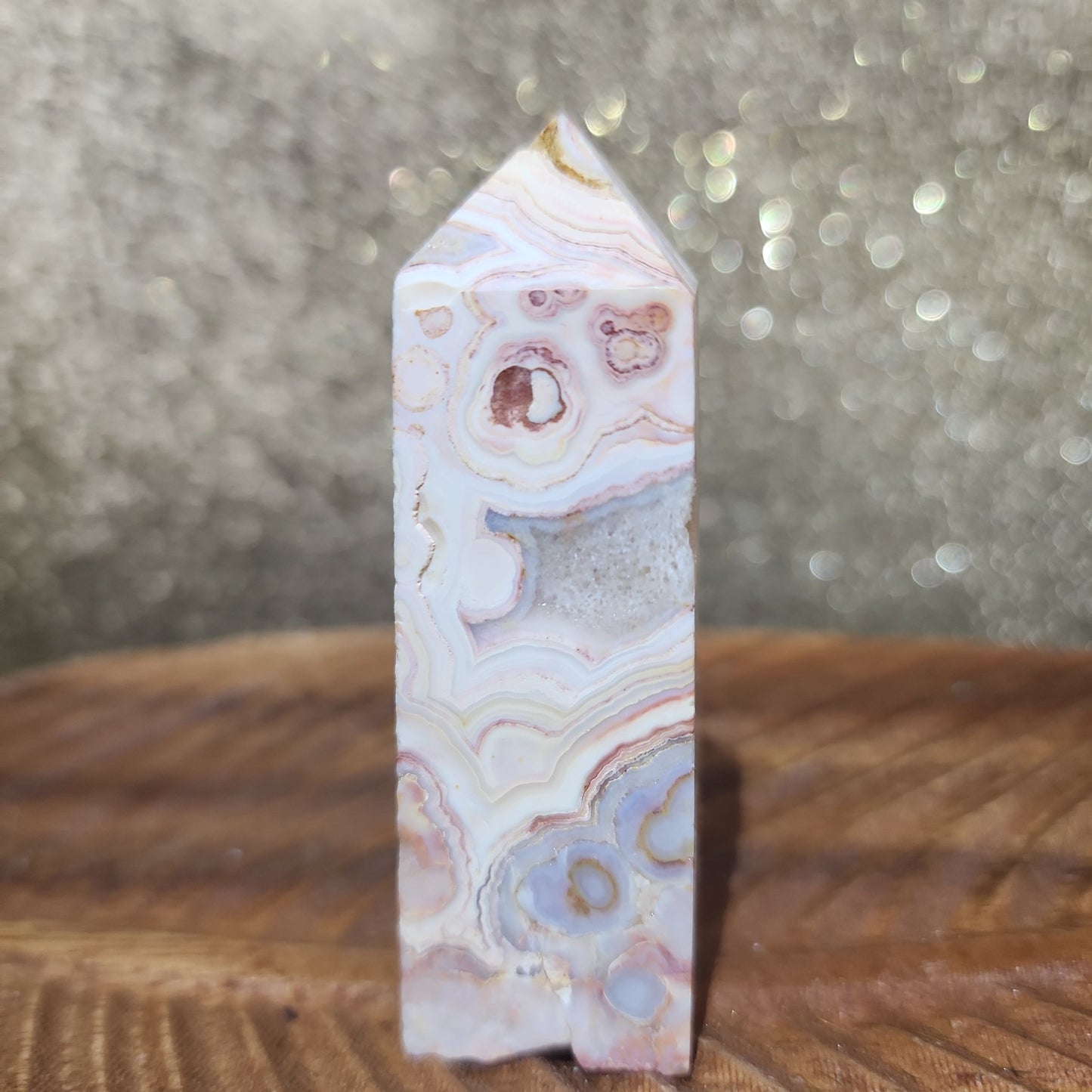Crazy Lace Agate Tower - MagicBox Crystals
