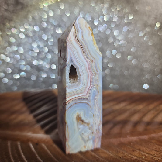 Crazy Lace Agate Tower - MagicBox Crystals