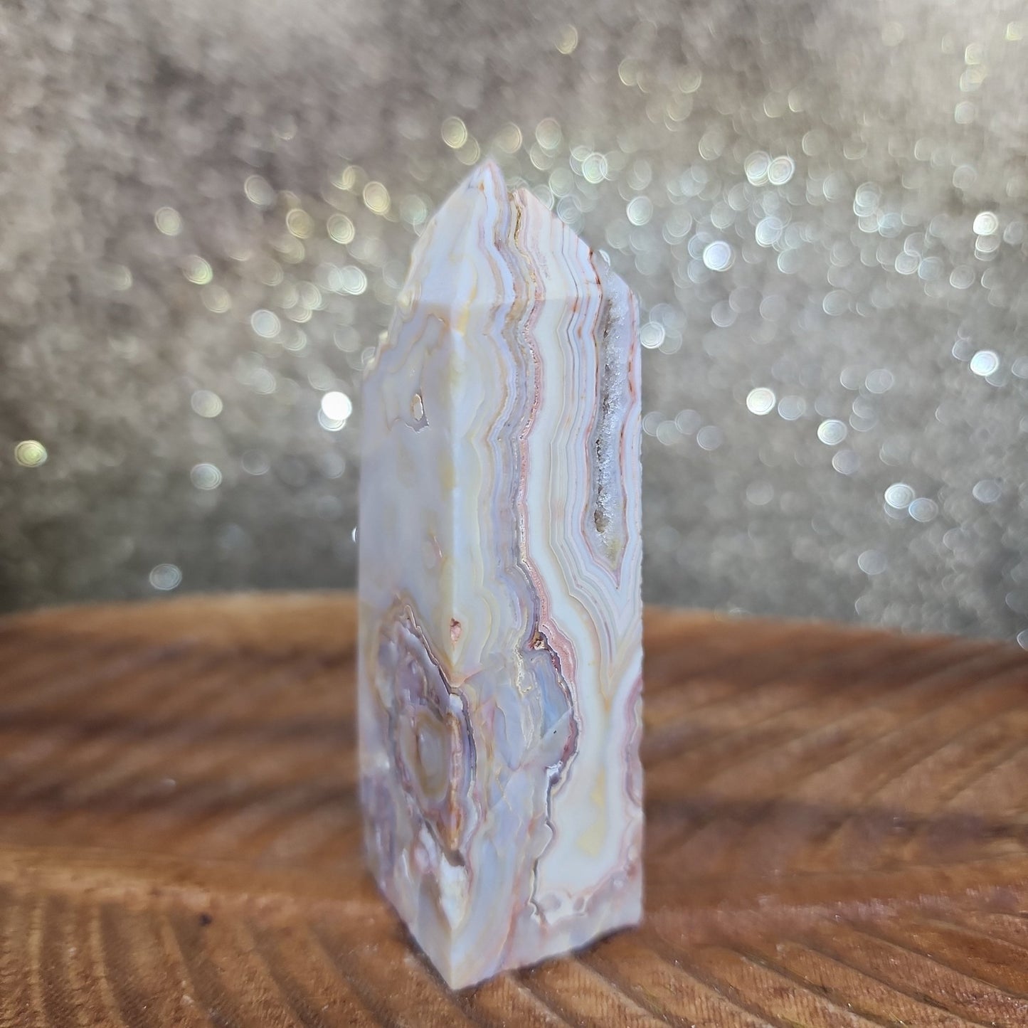 Crazy Lace Agate Tower - MagicBox Crystals