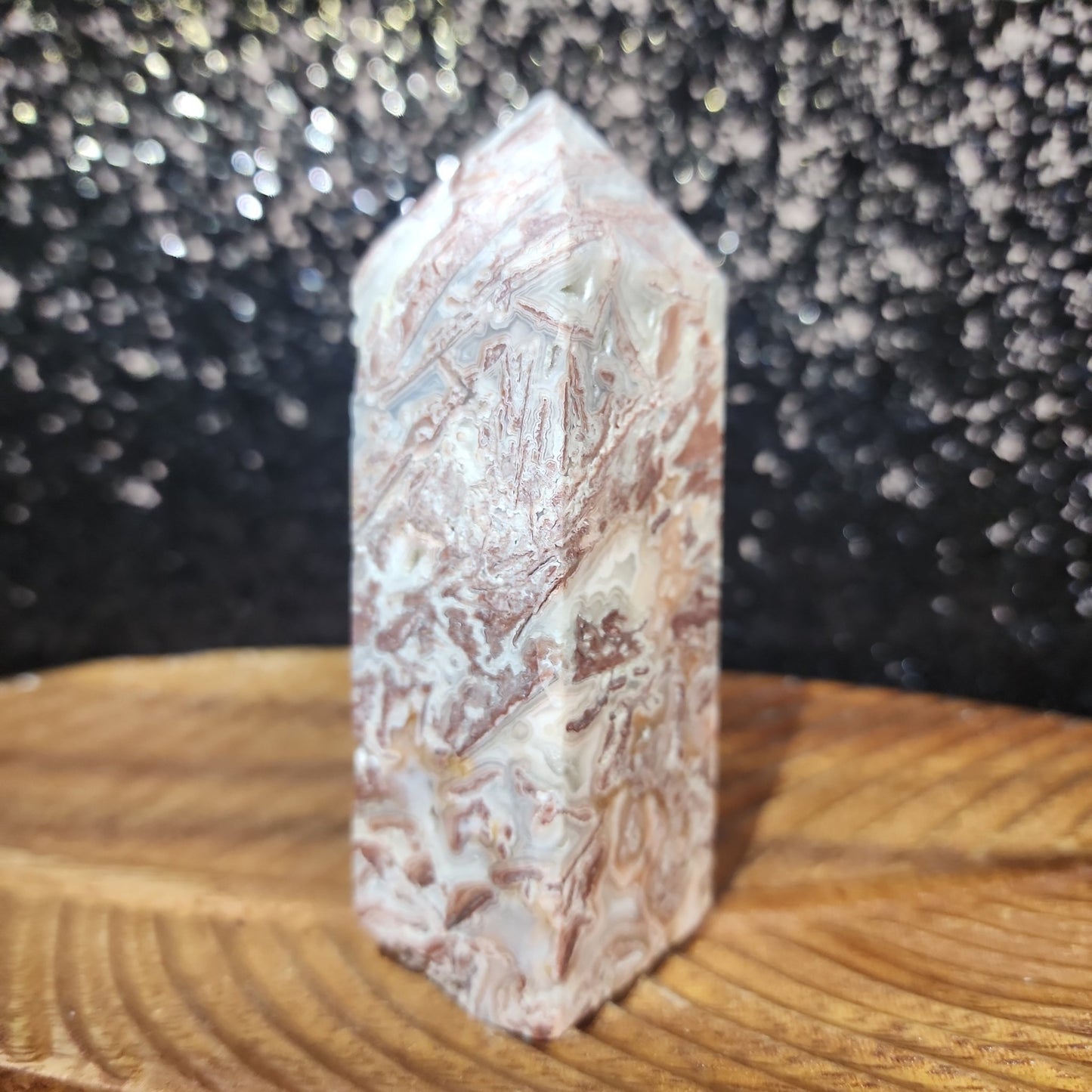Crazy Lace Agate Tower - MagicBox Crystals