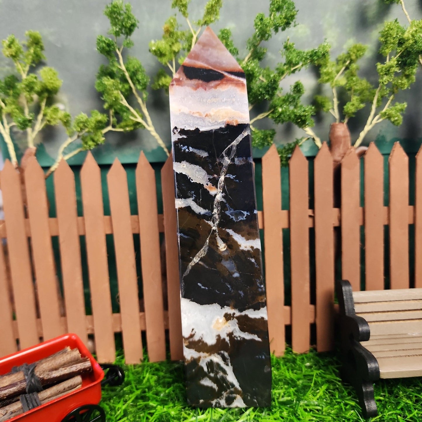 Dendritic Opal Tower - MagicBox Crystals