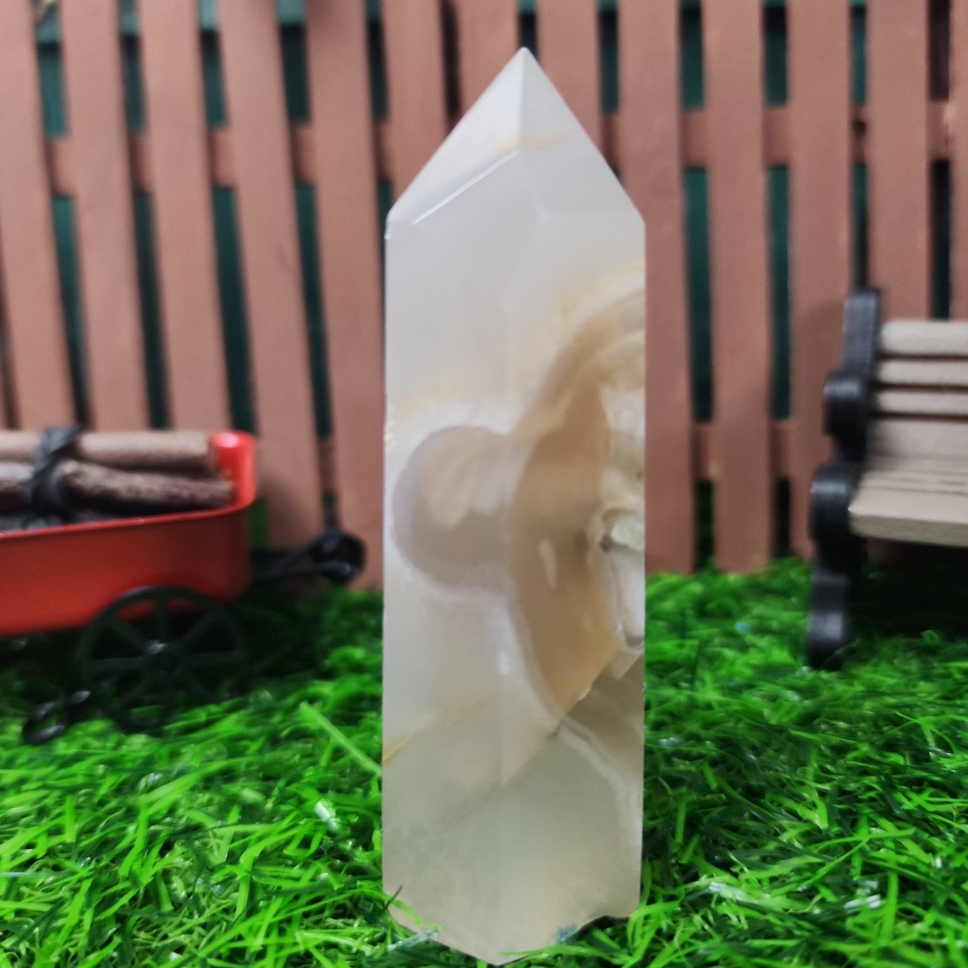 Flower Agate Tower - MagicBox Crystals