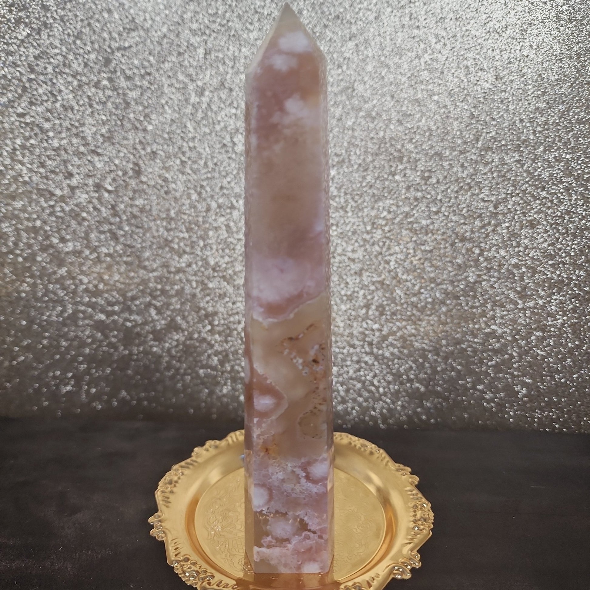 Flower Agate Tower - MagicBox Crystals