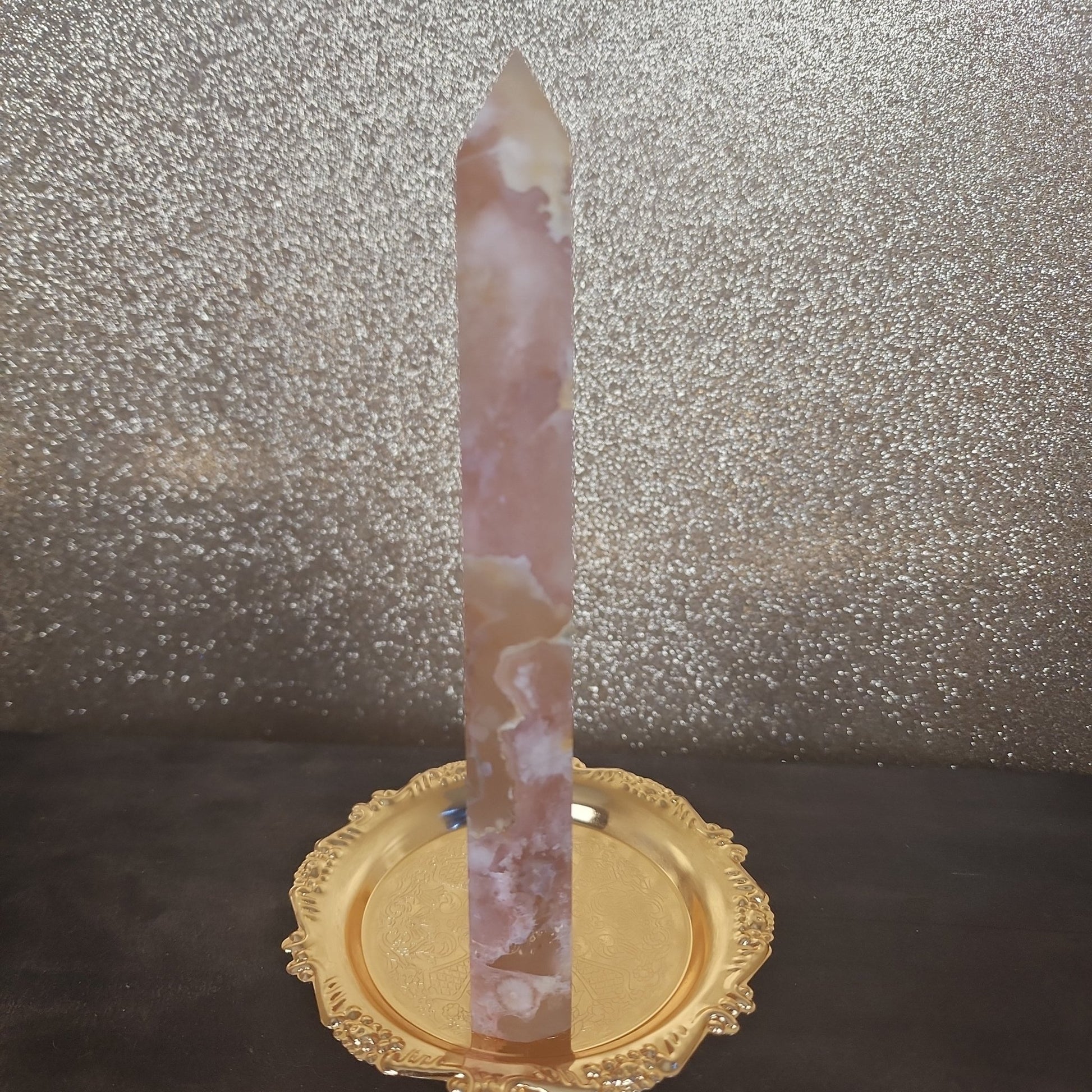 Flower Agate Tower - MagicBox Crystals