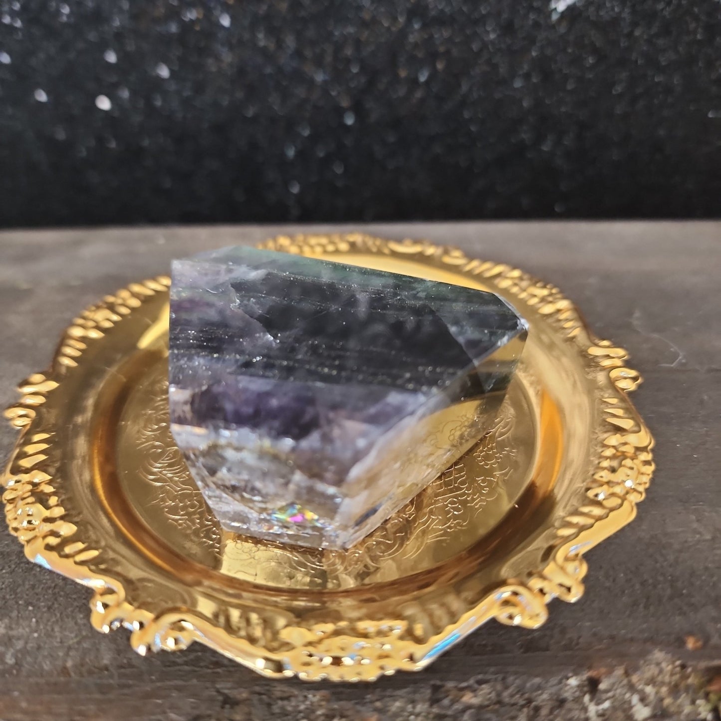 Fluorite with Pyrite Freeform