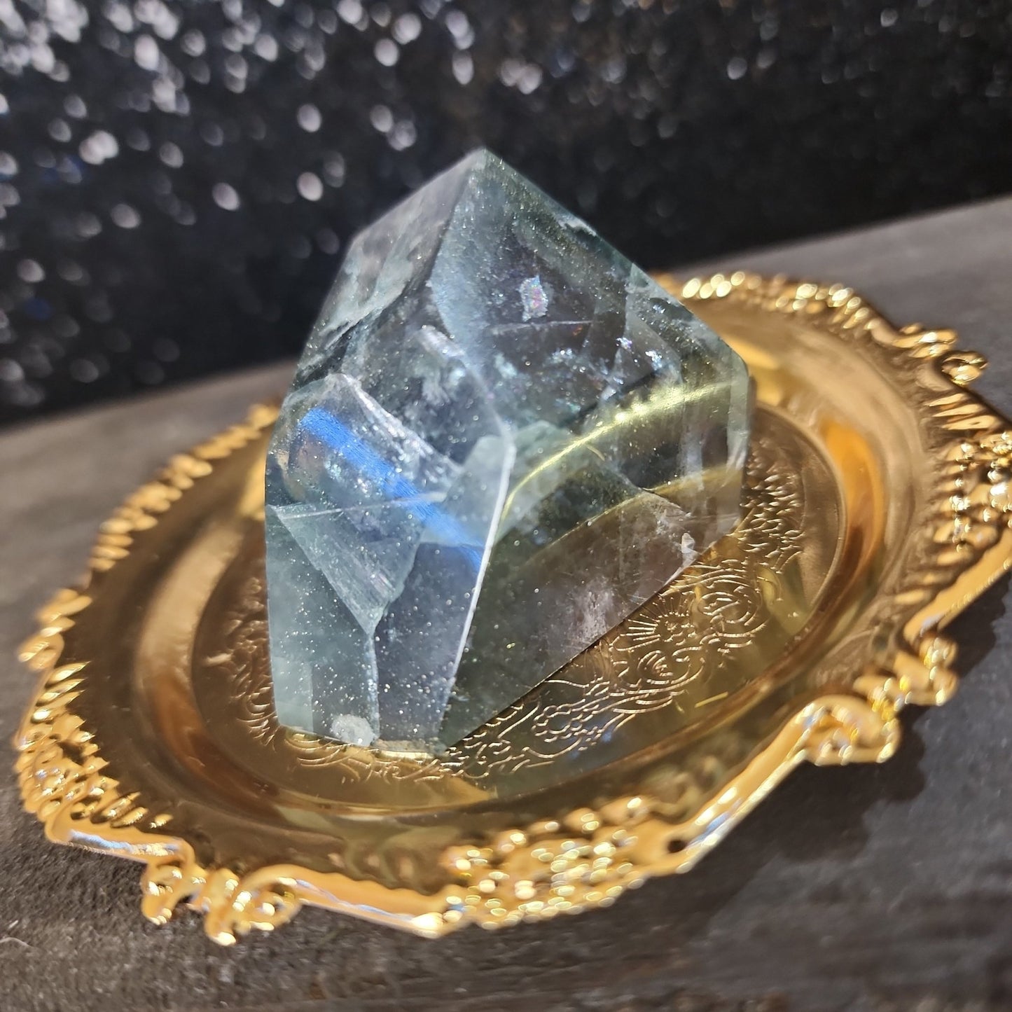Fluorite with Pyrite Freeform