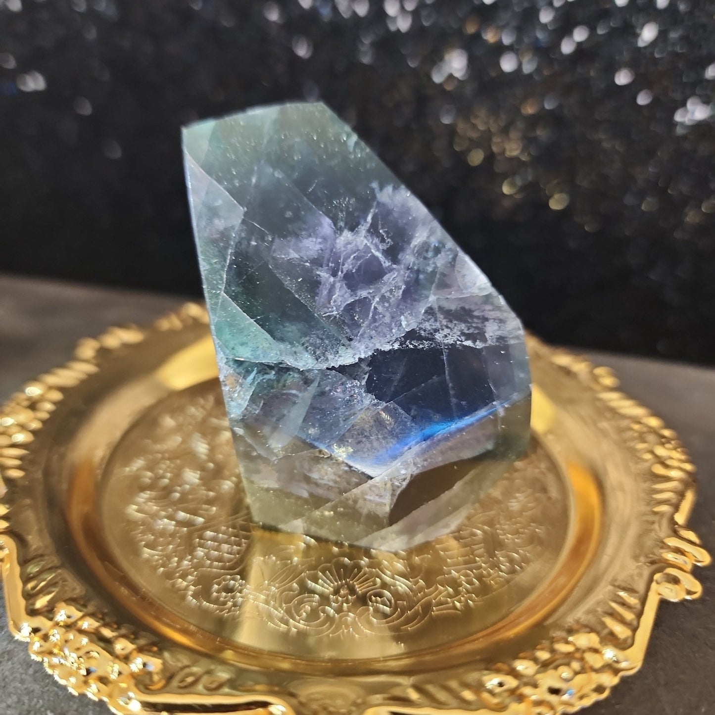 Fluorite with Pyrite Freeform