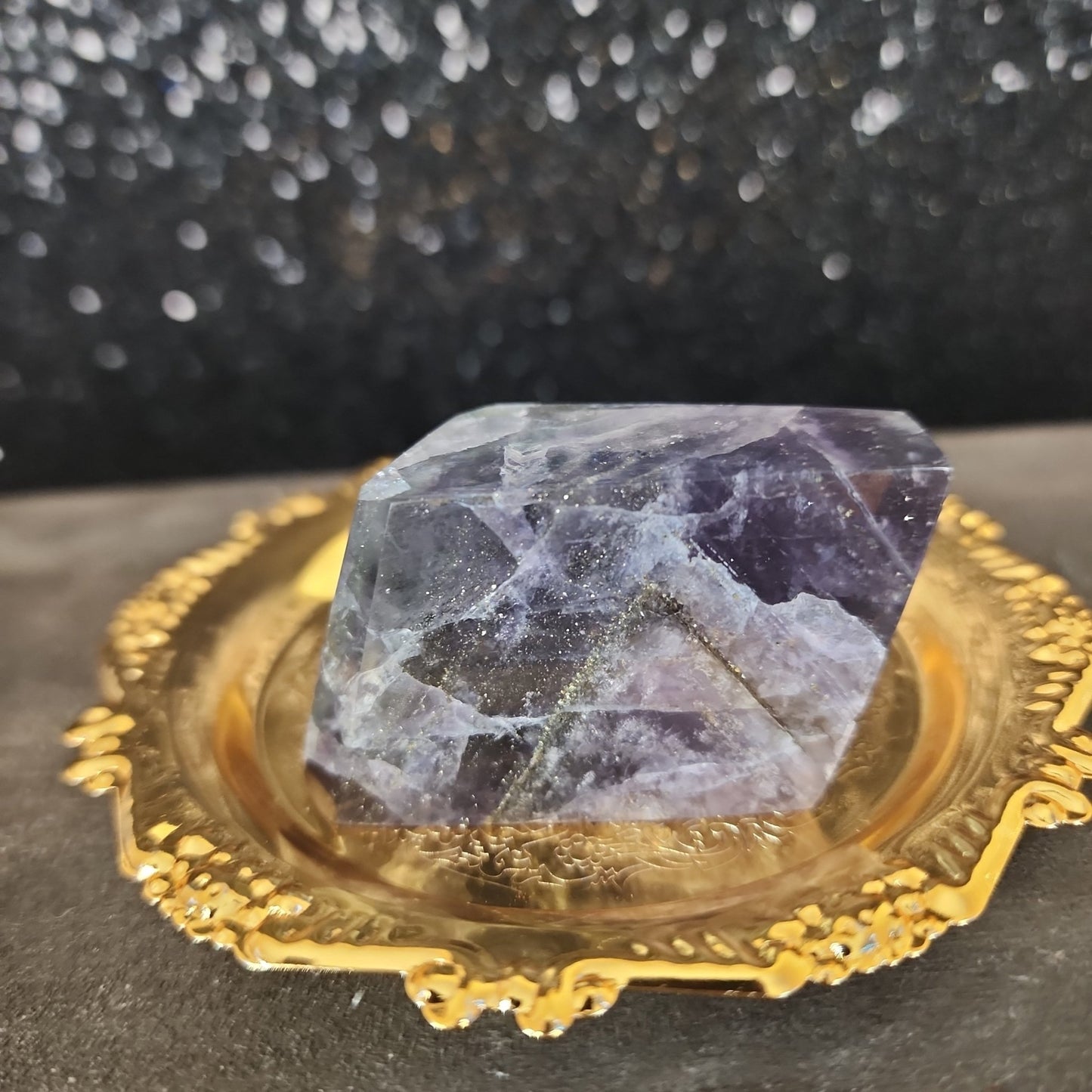 Fluorite with Pyrite Freeform