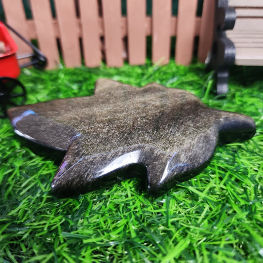 Gold Obsidian Leaf - MagicBox Crystals