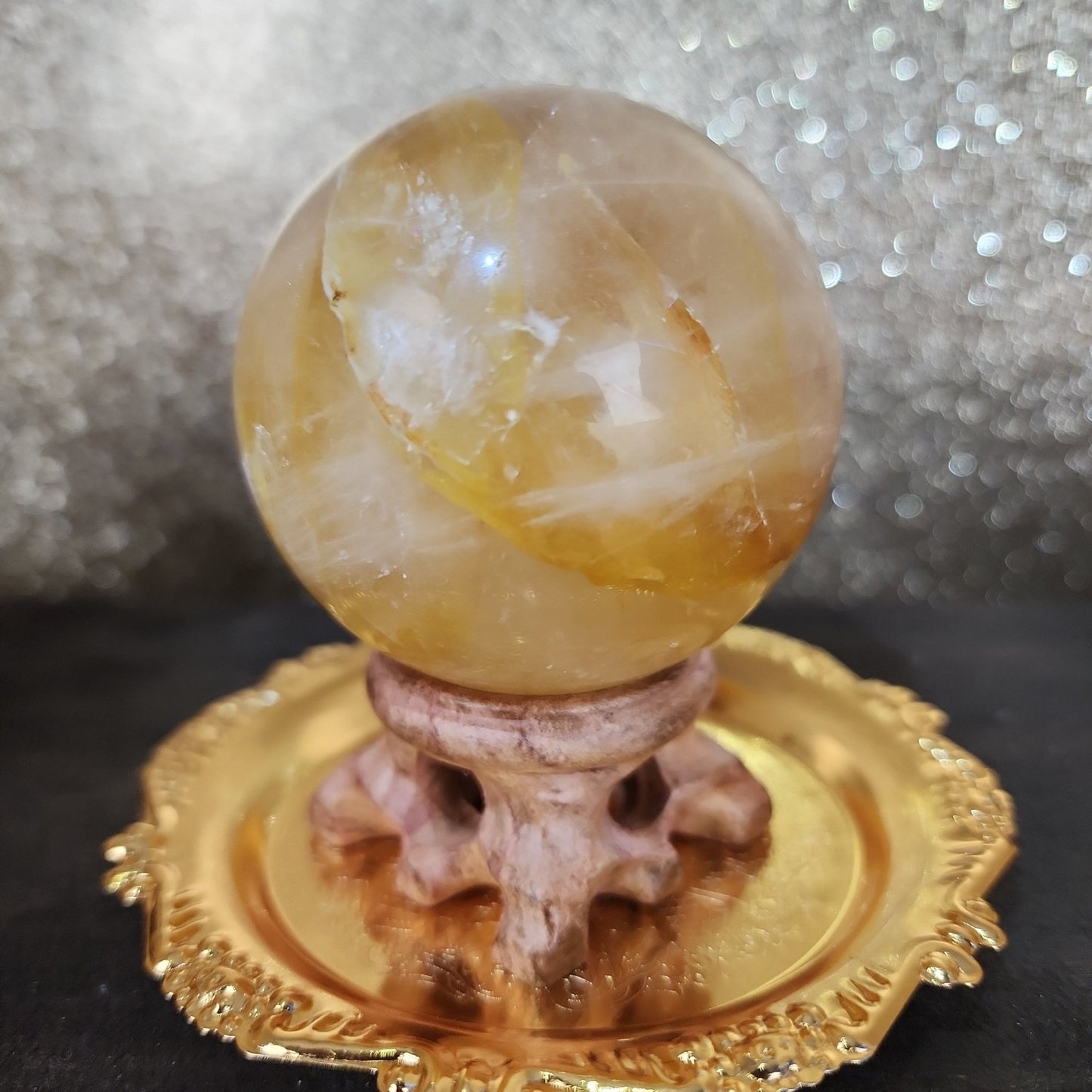 Golden Healer Sphere - MagicBox Crystals