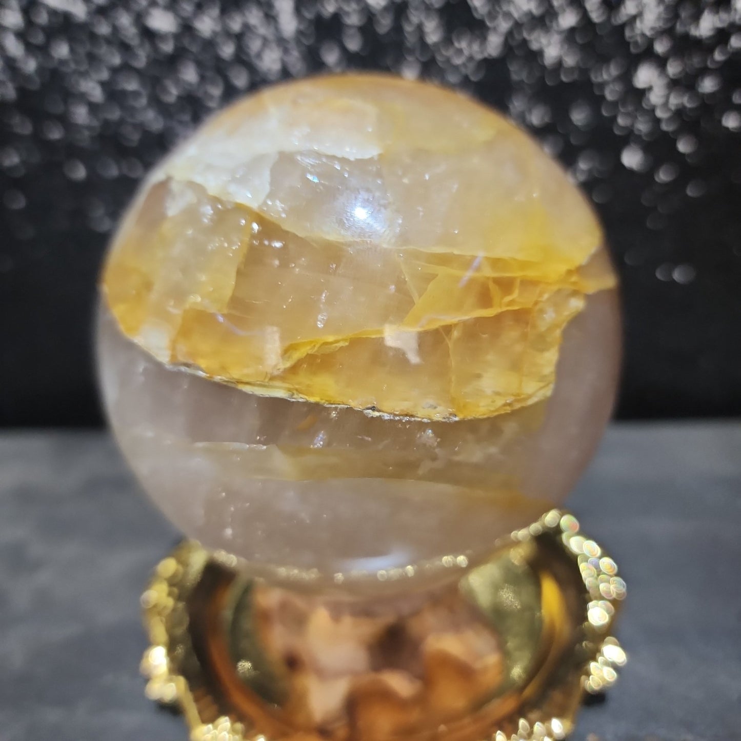 Golden Healer Sphere - MagicBox Crystals