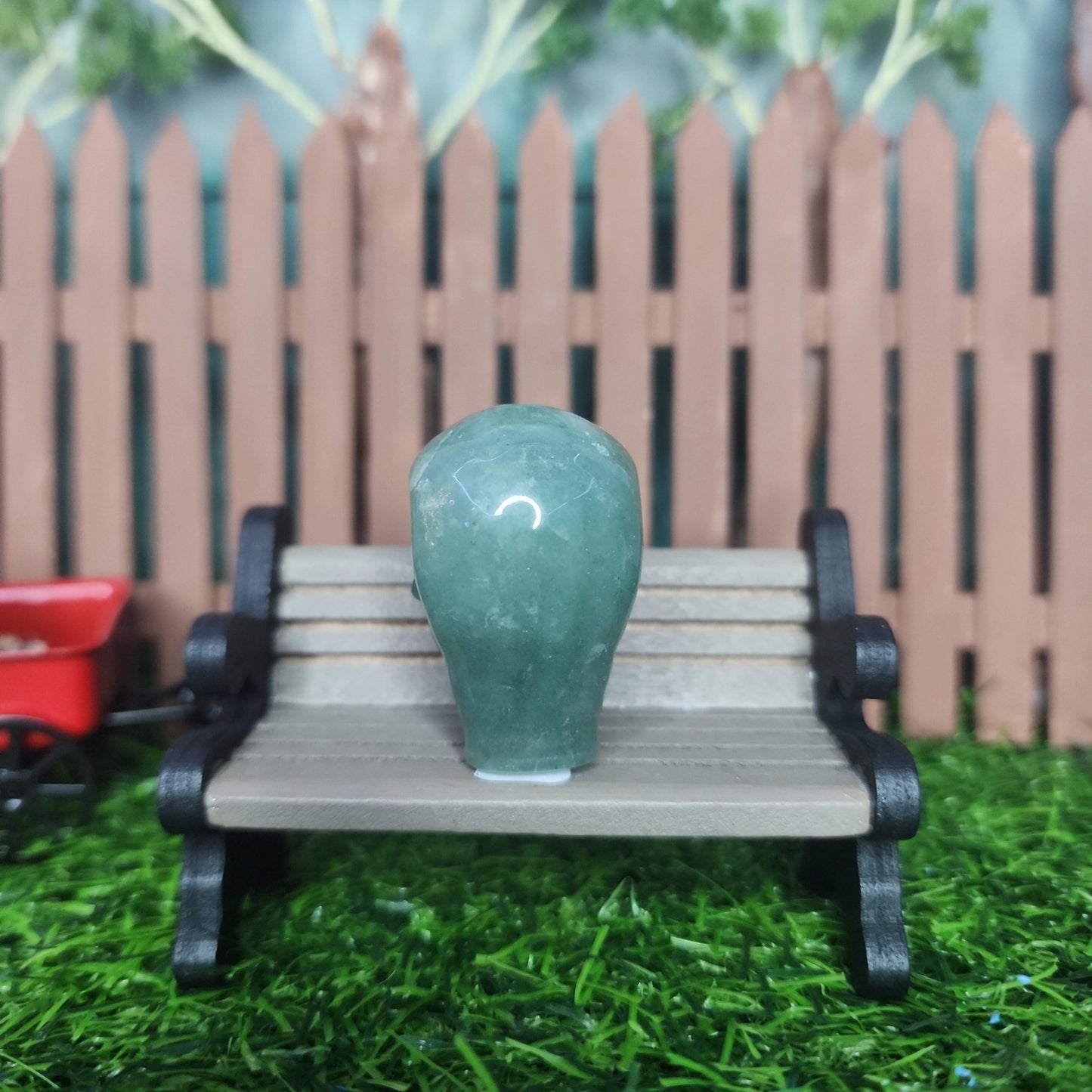 Green Aventurine Alien Head - MagicBox Crystals