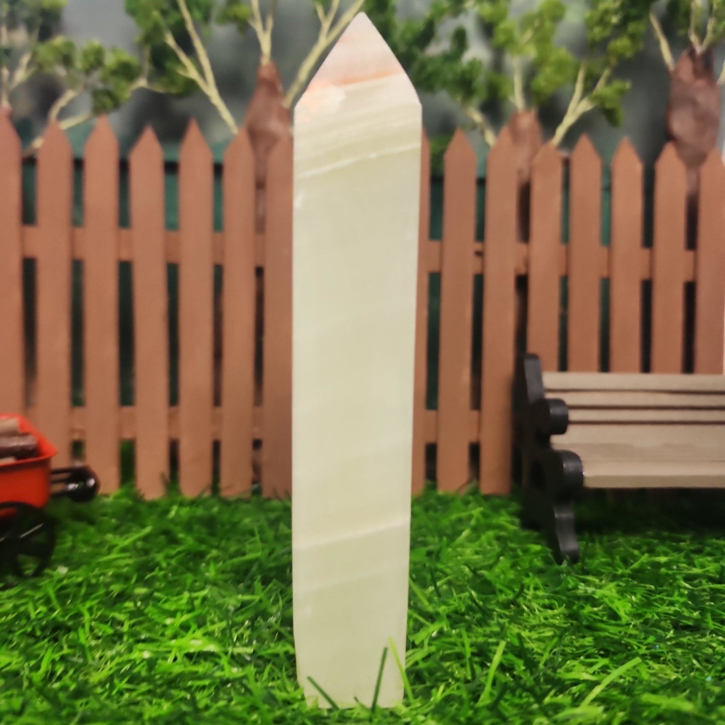 Green Onyx Tower - MagicBox Crystals