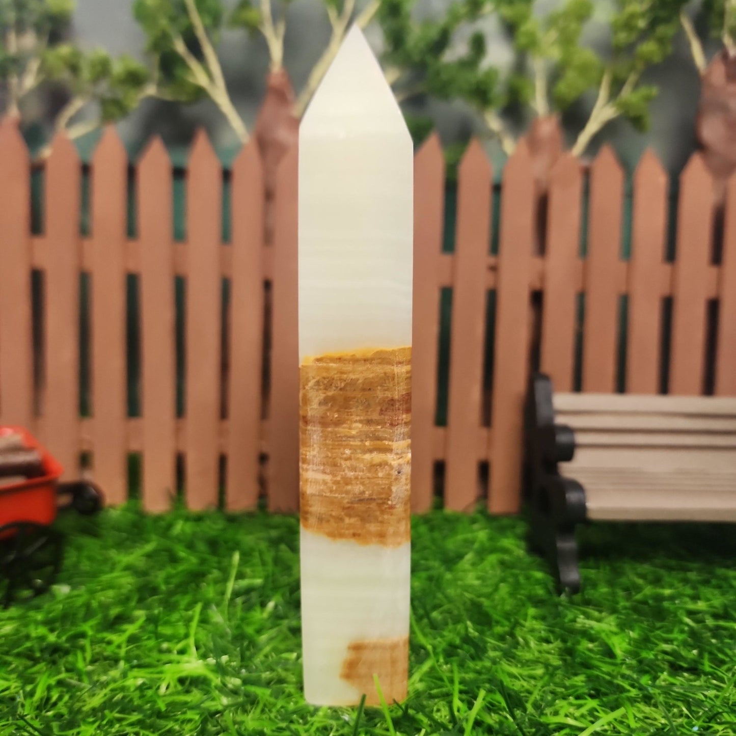 Green Onyx Tower - MagicBox Crystals