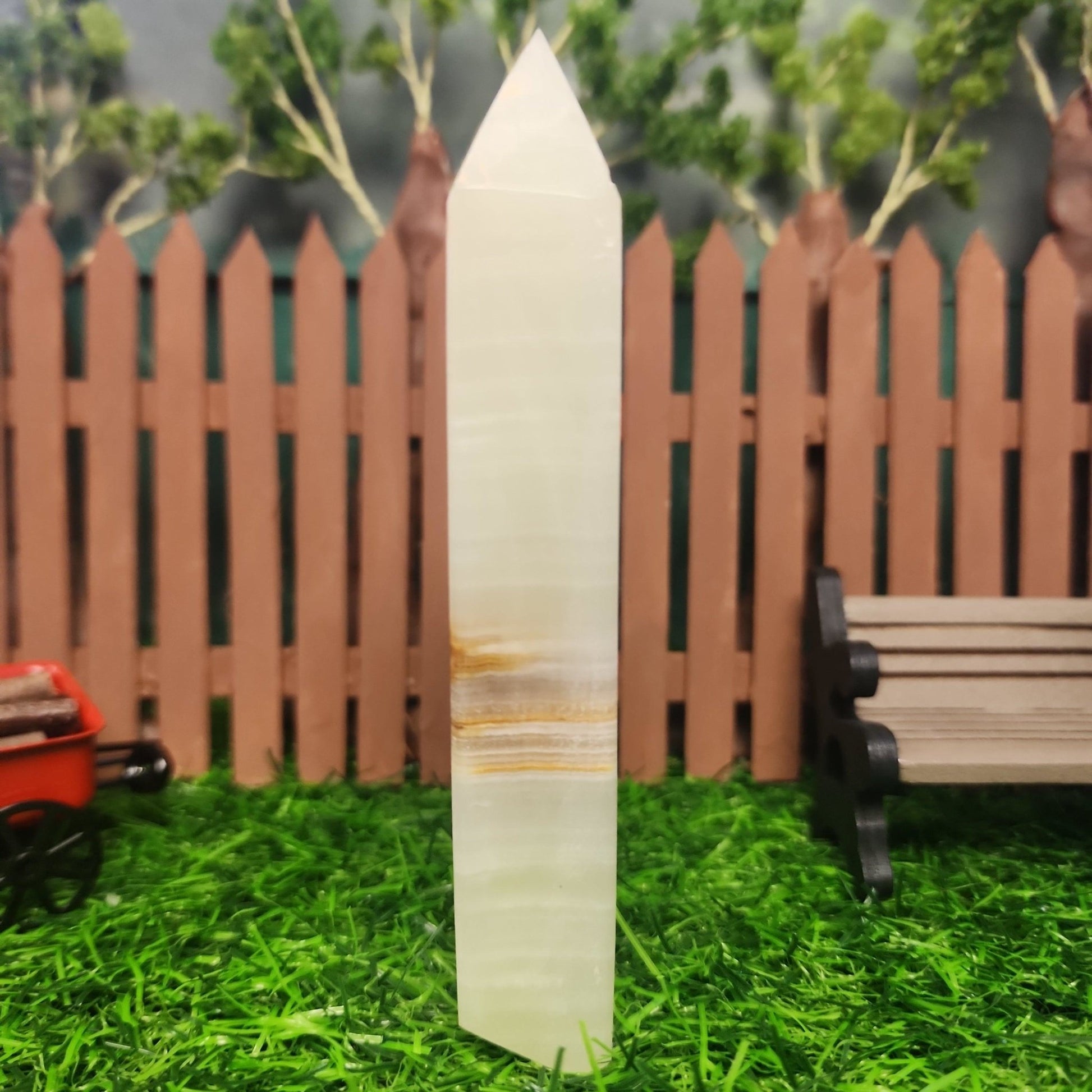 Green Onyx Tower - MagicBox Crystals