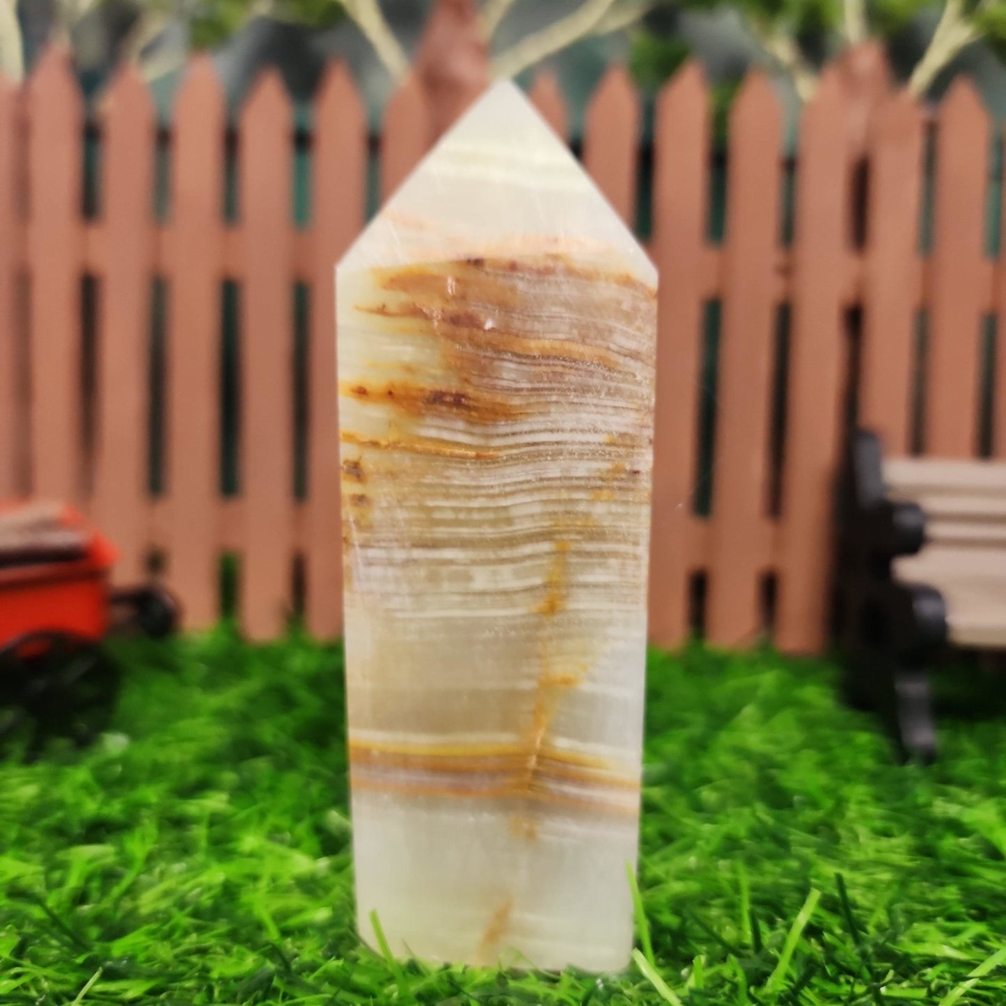 Green Onyx Tower - MagicBox Crystals