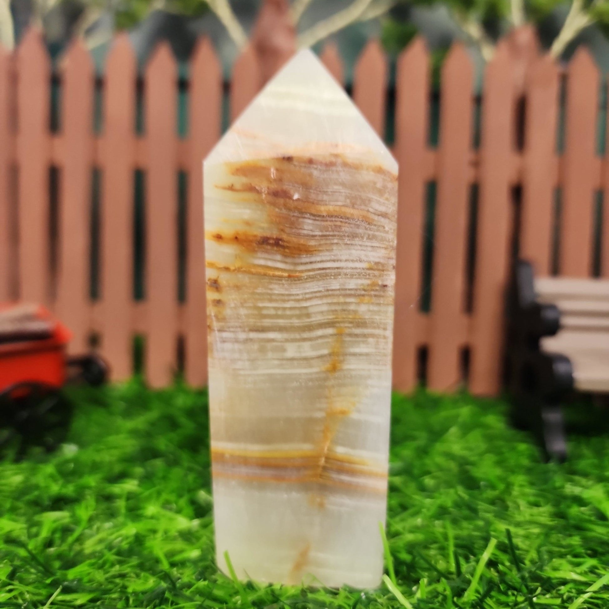 Green Onyx Tower - MagicBox Crystals