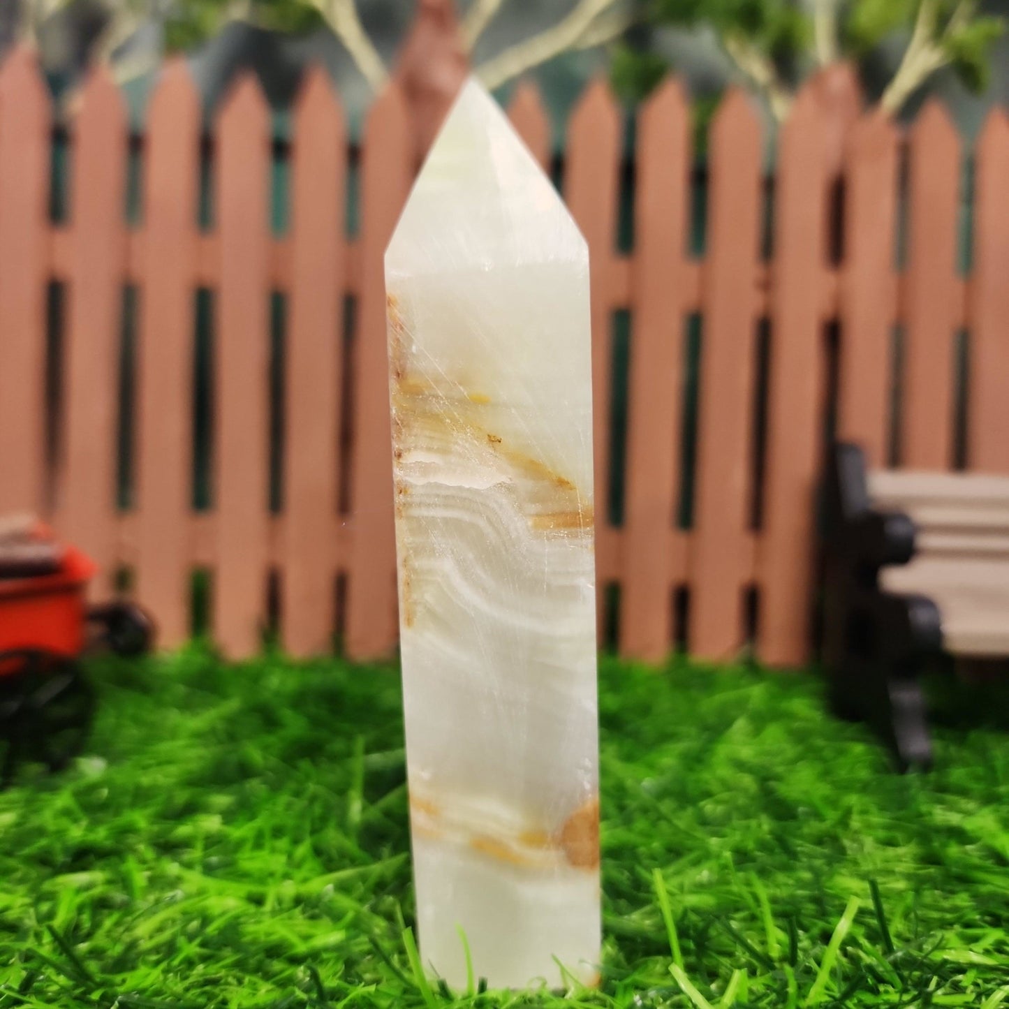 Green Onyx Tower - MagicBox Crystals