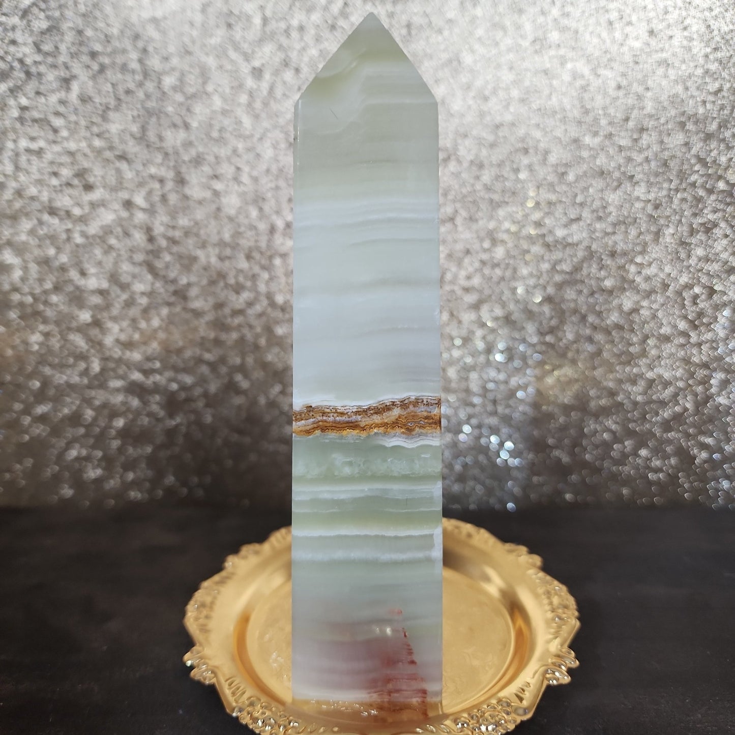 Green Onyx Tower - MagicBox Crystals
