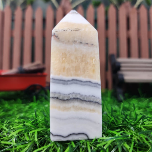 Honey Calcite Tower - MagicBox Crystals