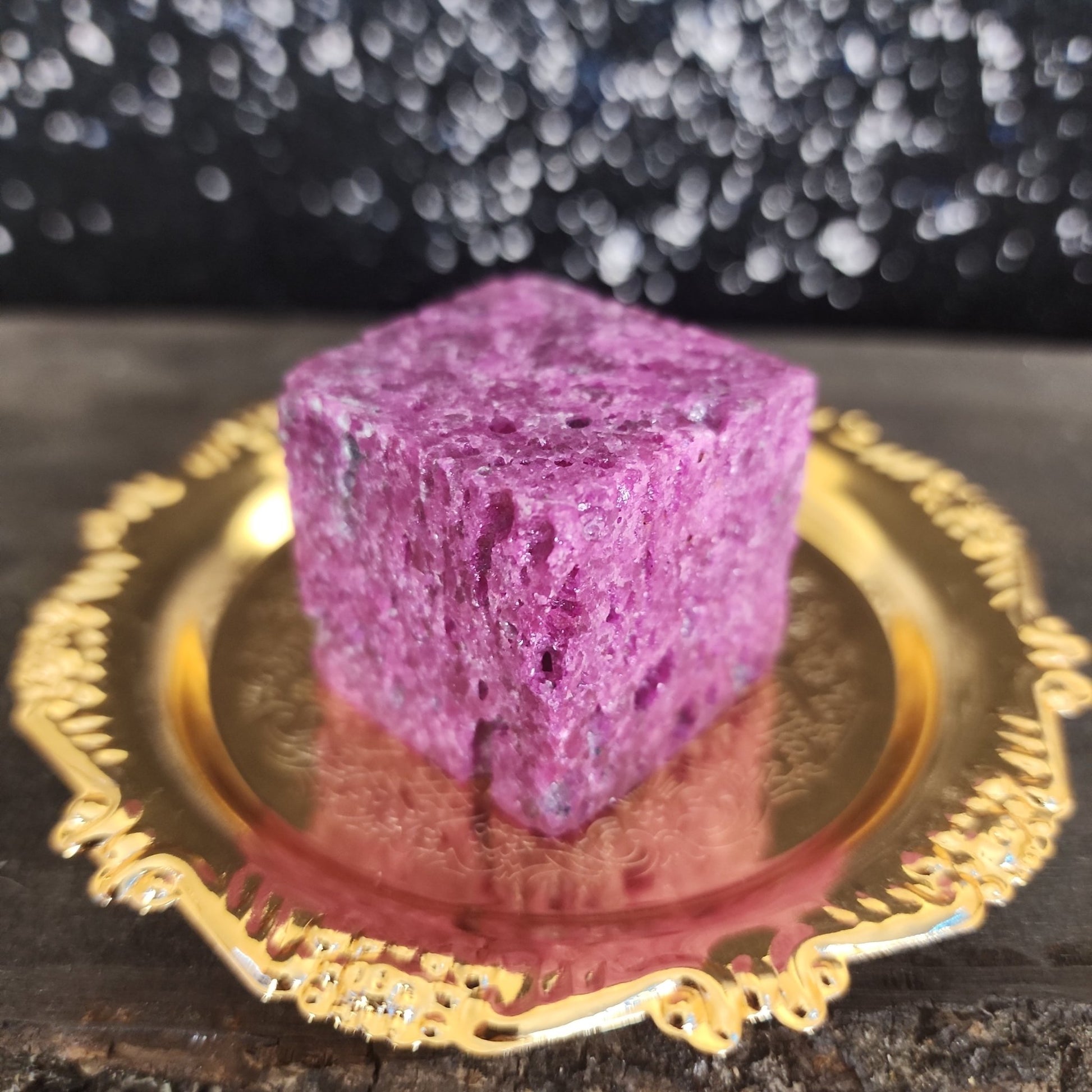Honeycomb Ruby Cube - MagicBox Crystals