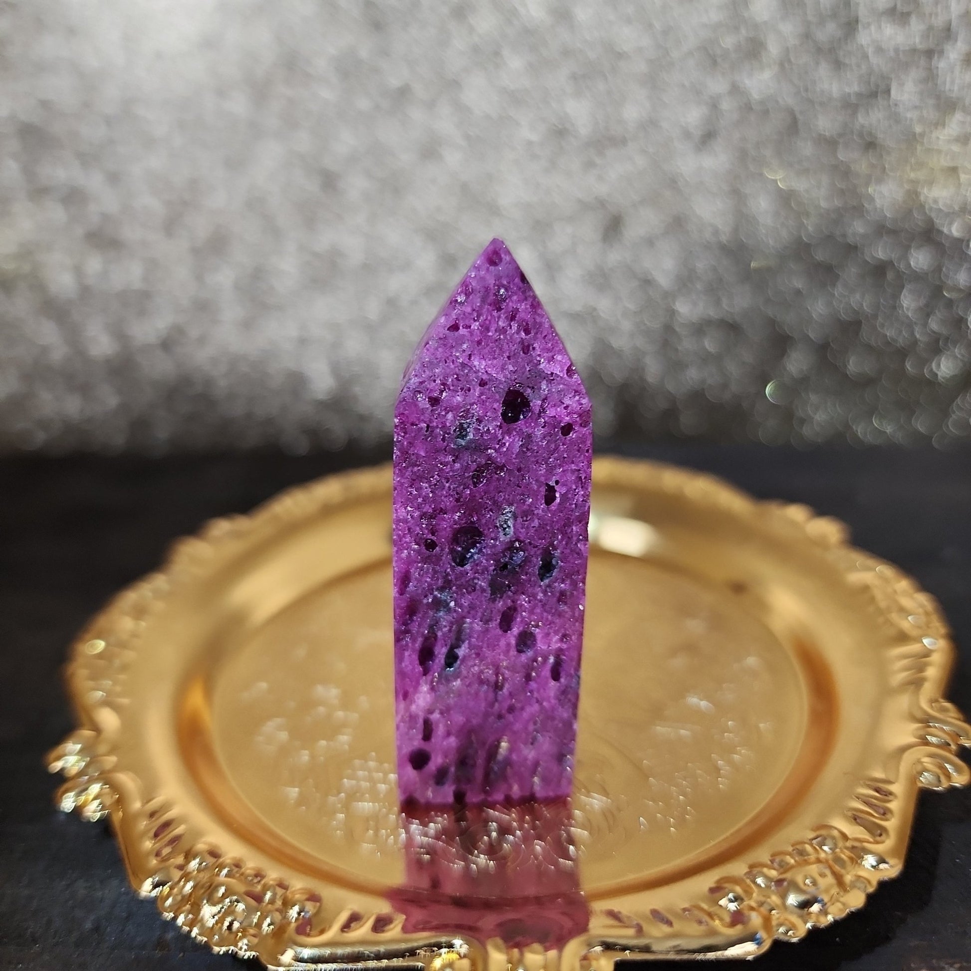 Honeycomb Ruby Tower - MagicBox Crystals