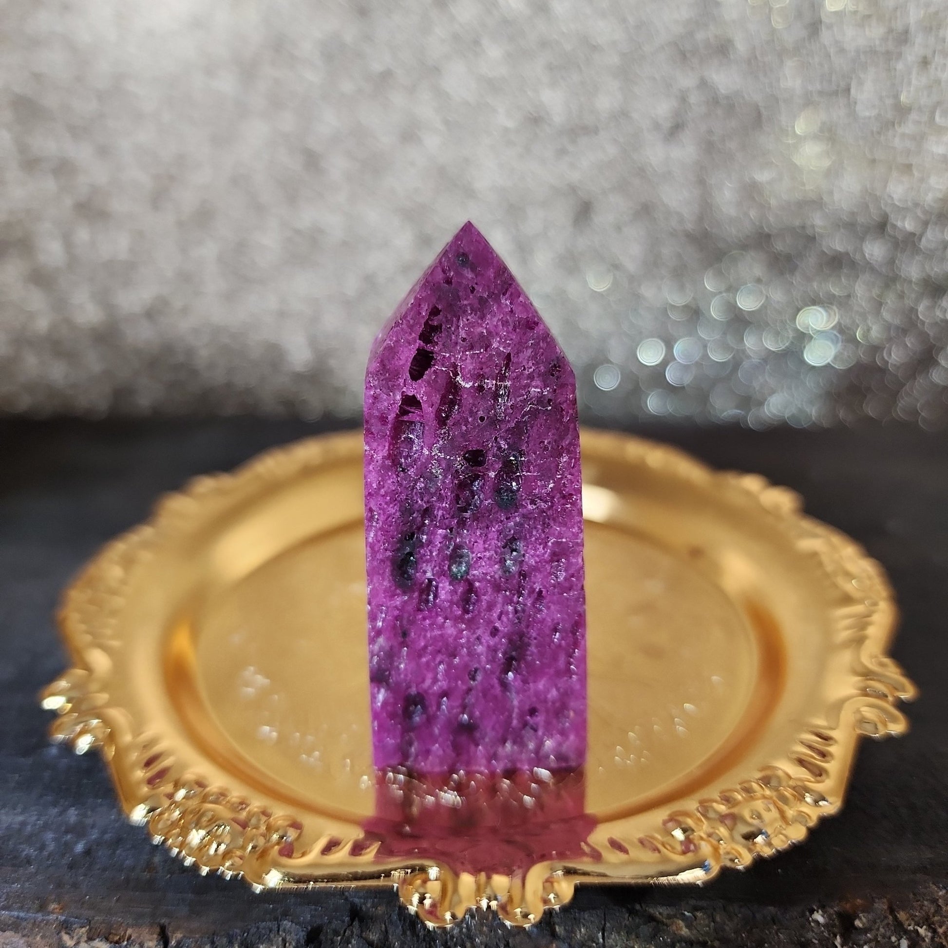 Honeycomb Ruby Tower - MagicBox Crystals