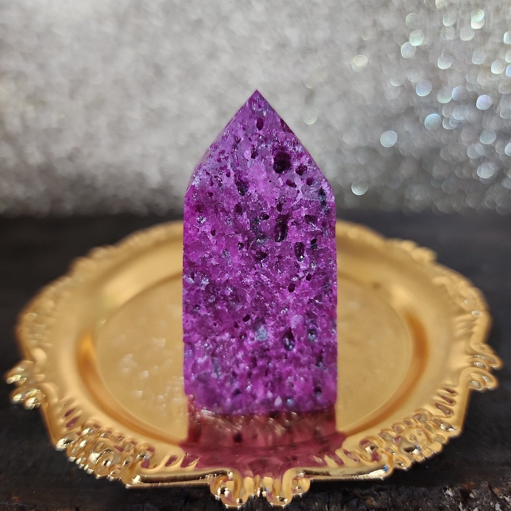 Honeycomb Ruby Tower - MagicBox Crystals