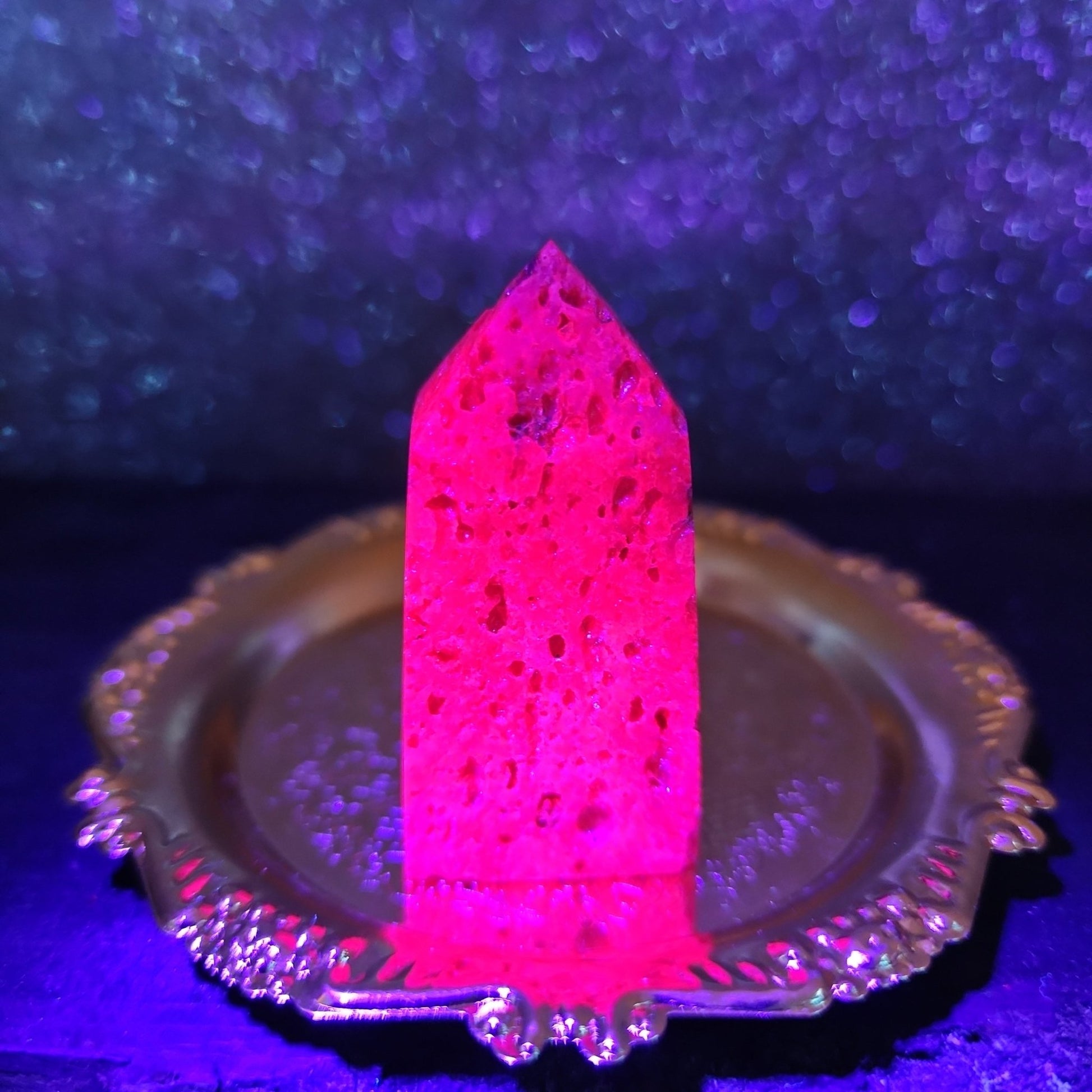 Honeycomb Ruby Tower - MagicBox Crystals