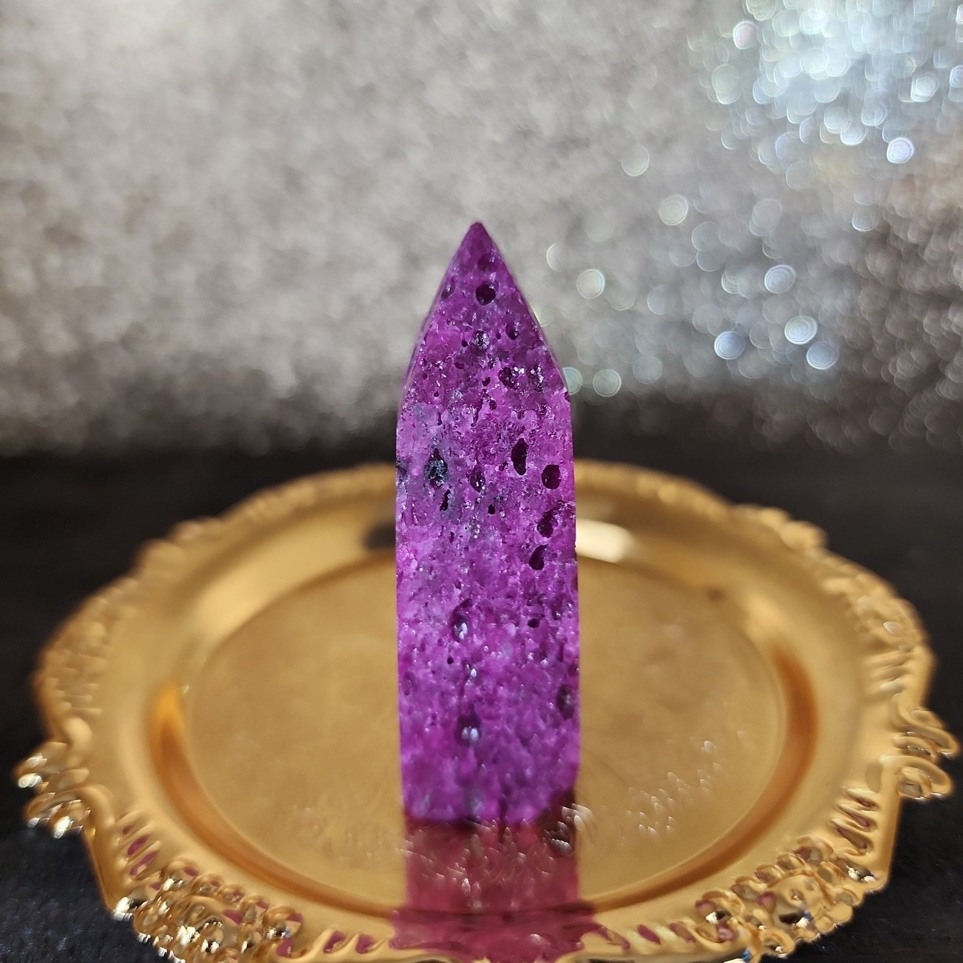 Honeycomb Ruby Tower - MagicBox Crystals