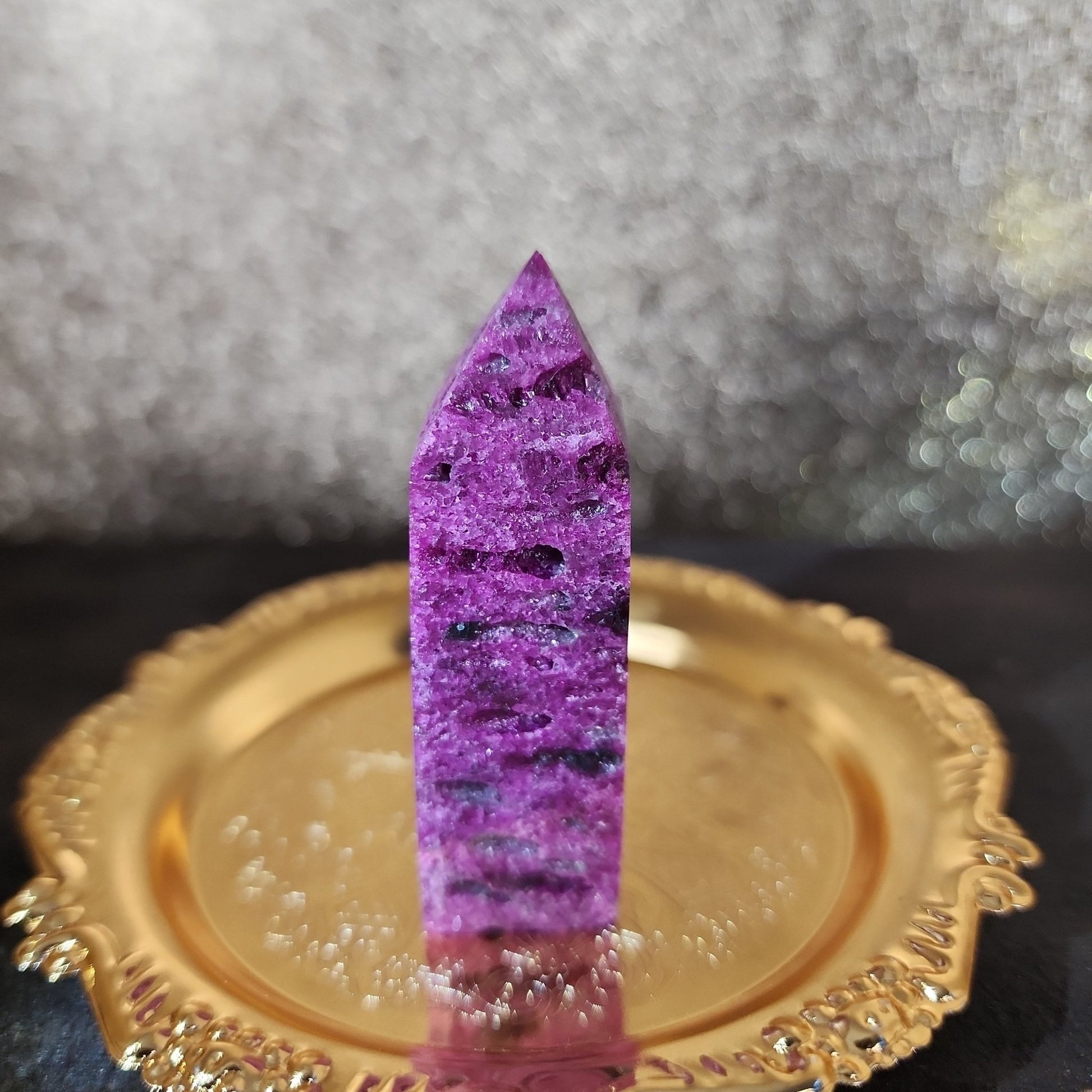 Honeycomb Ruby Tower - MagicBox Crystals